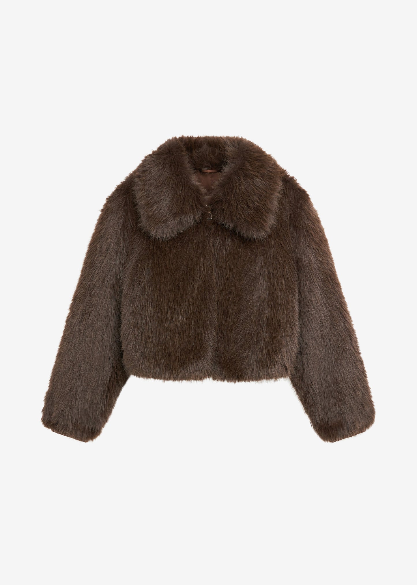 Hope Faux Fur Jacket - Brown