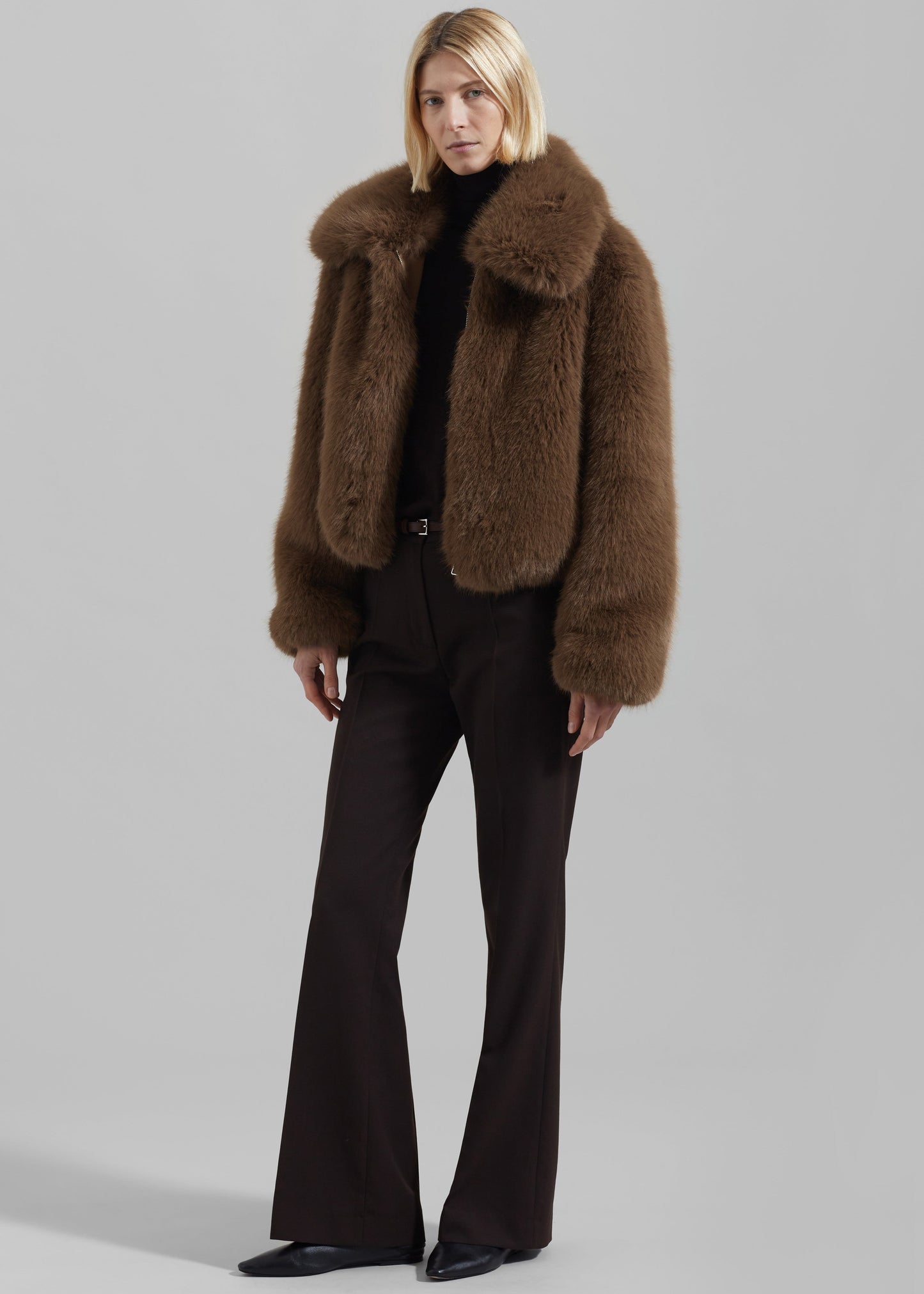 Hope Faux Fur Jacket - Camel