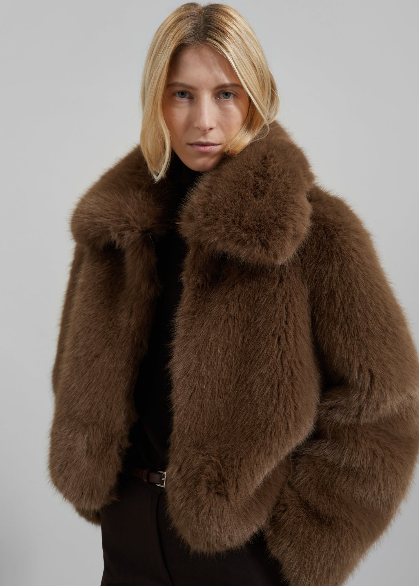 Hope Faux Fur Jacket - Camel