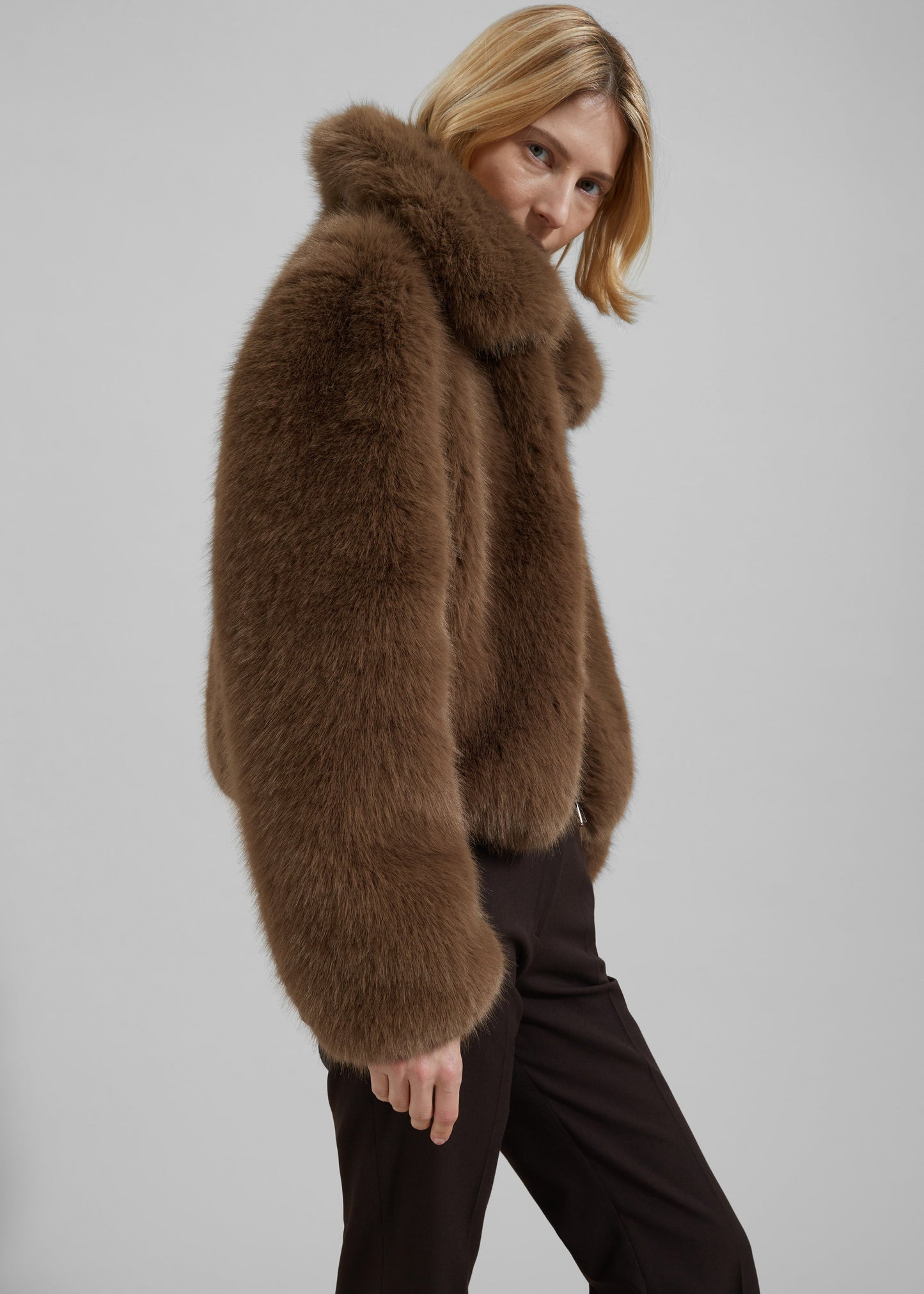 Hope Faux Fur Jacket - Camel