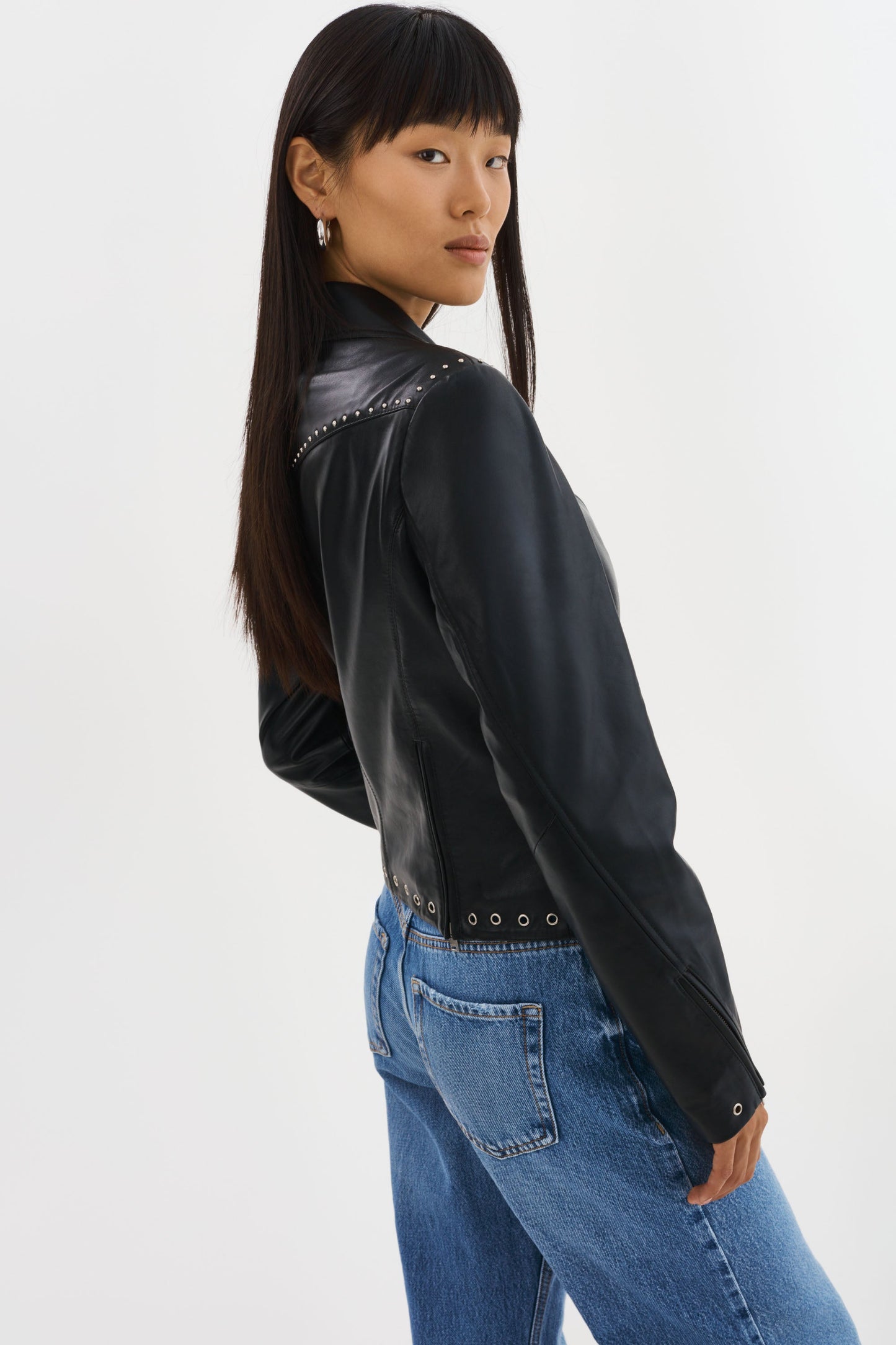 IDETTA | Leather Biker Jacket