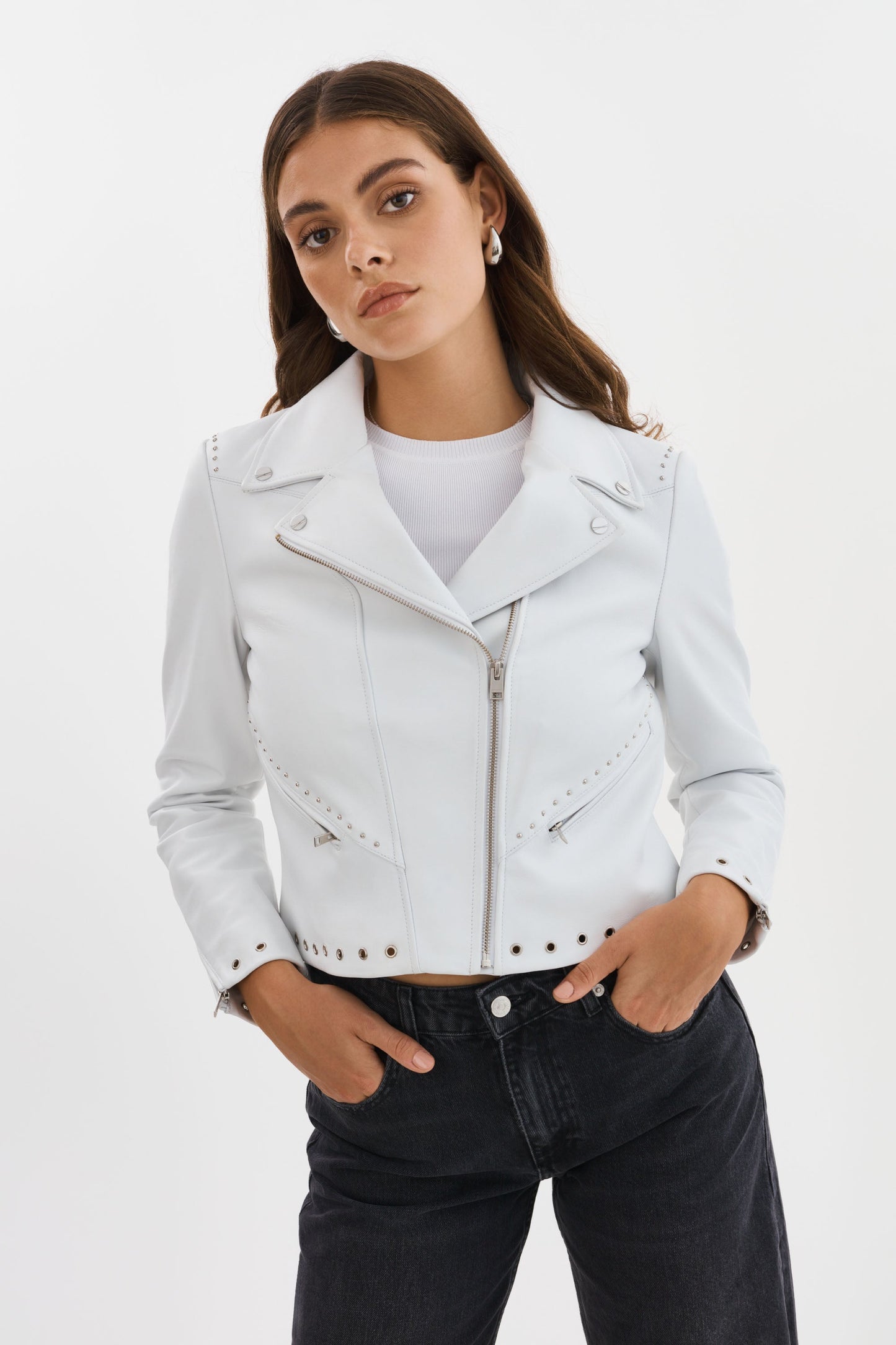 IDETTA | Leather Biker Jacket