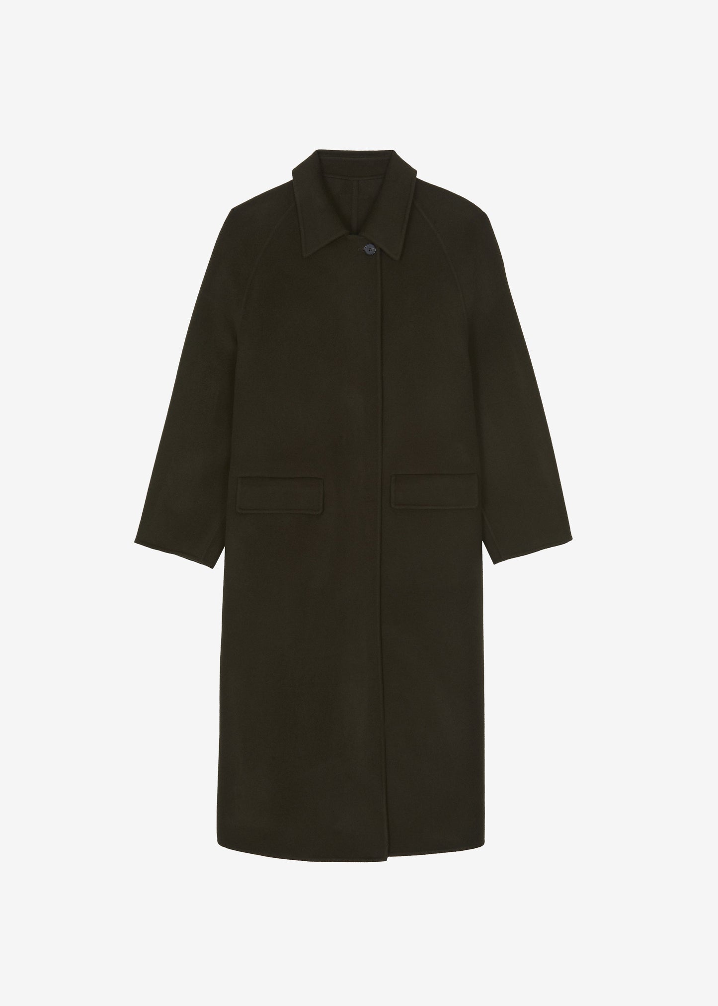 Jalhay Oversized Wool Coat - Khaki Brown