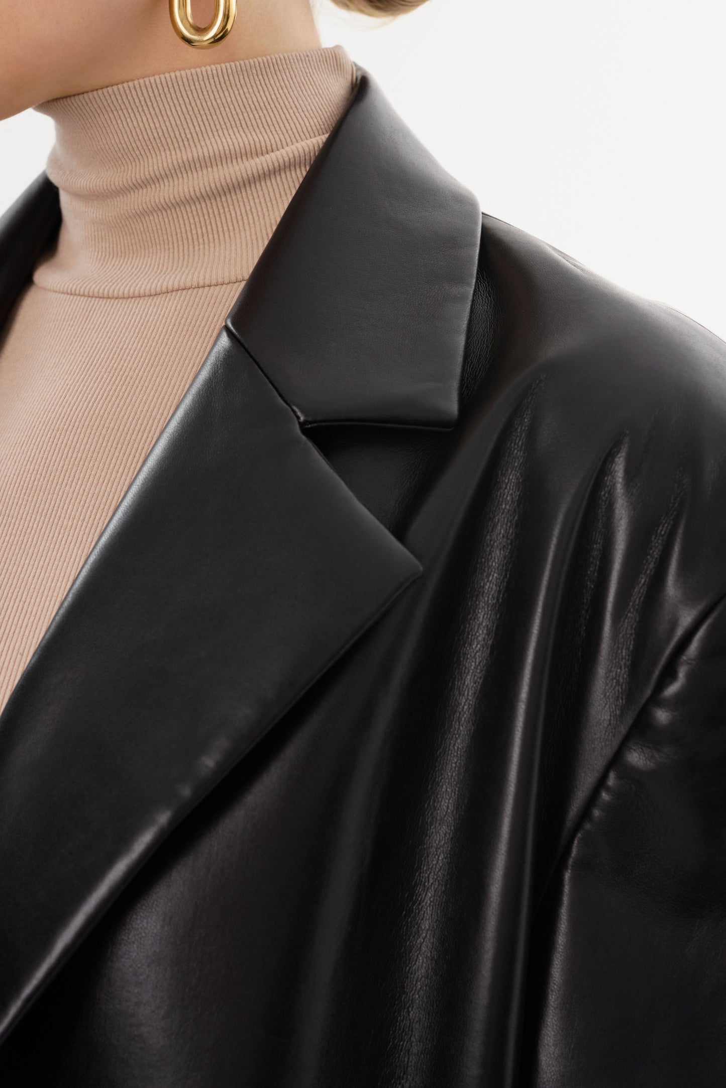 JANELLE | Recycled Leather Coat