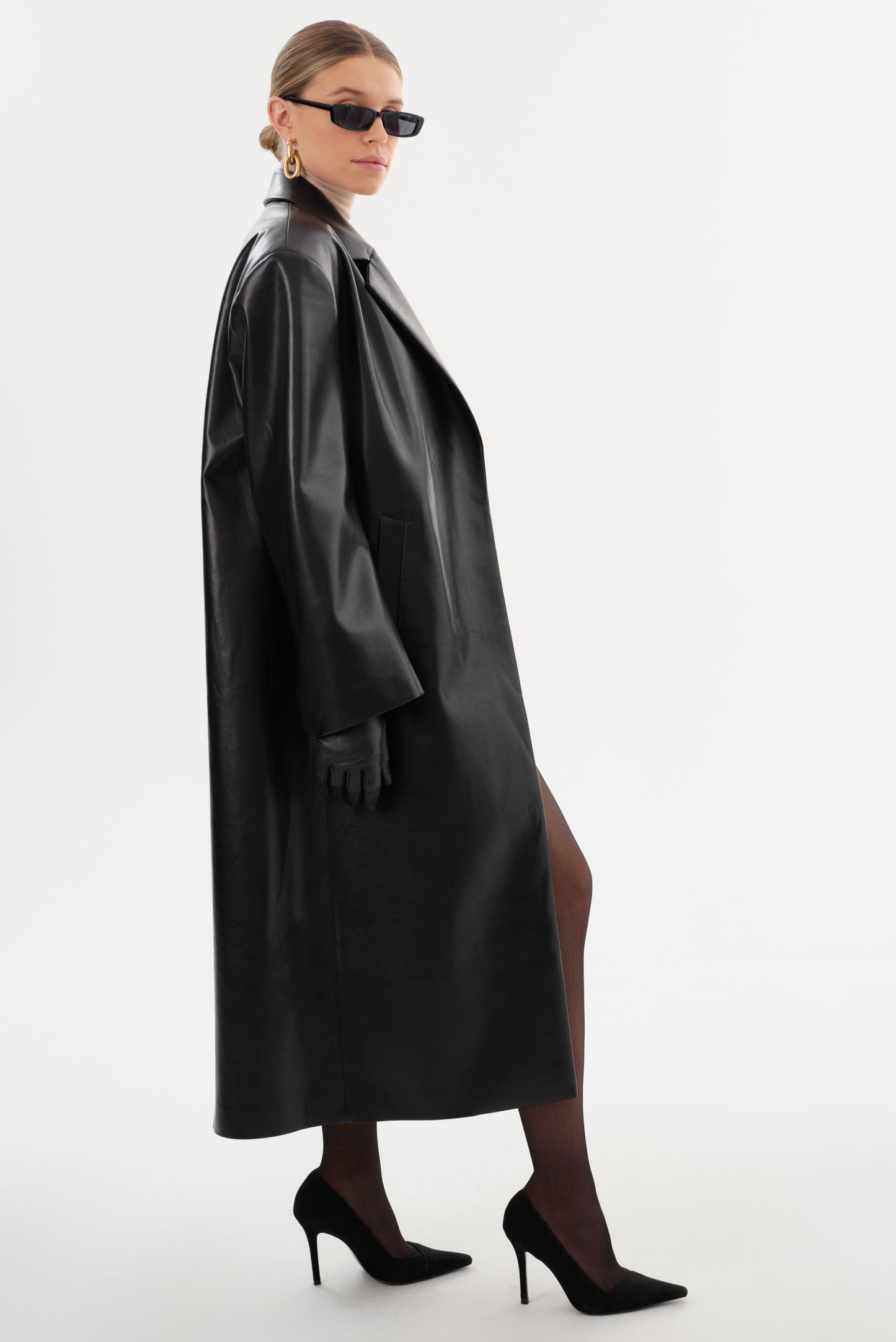 JANELLE | Recycled Leather Coat