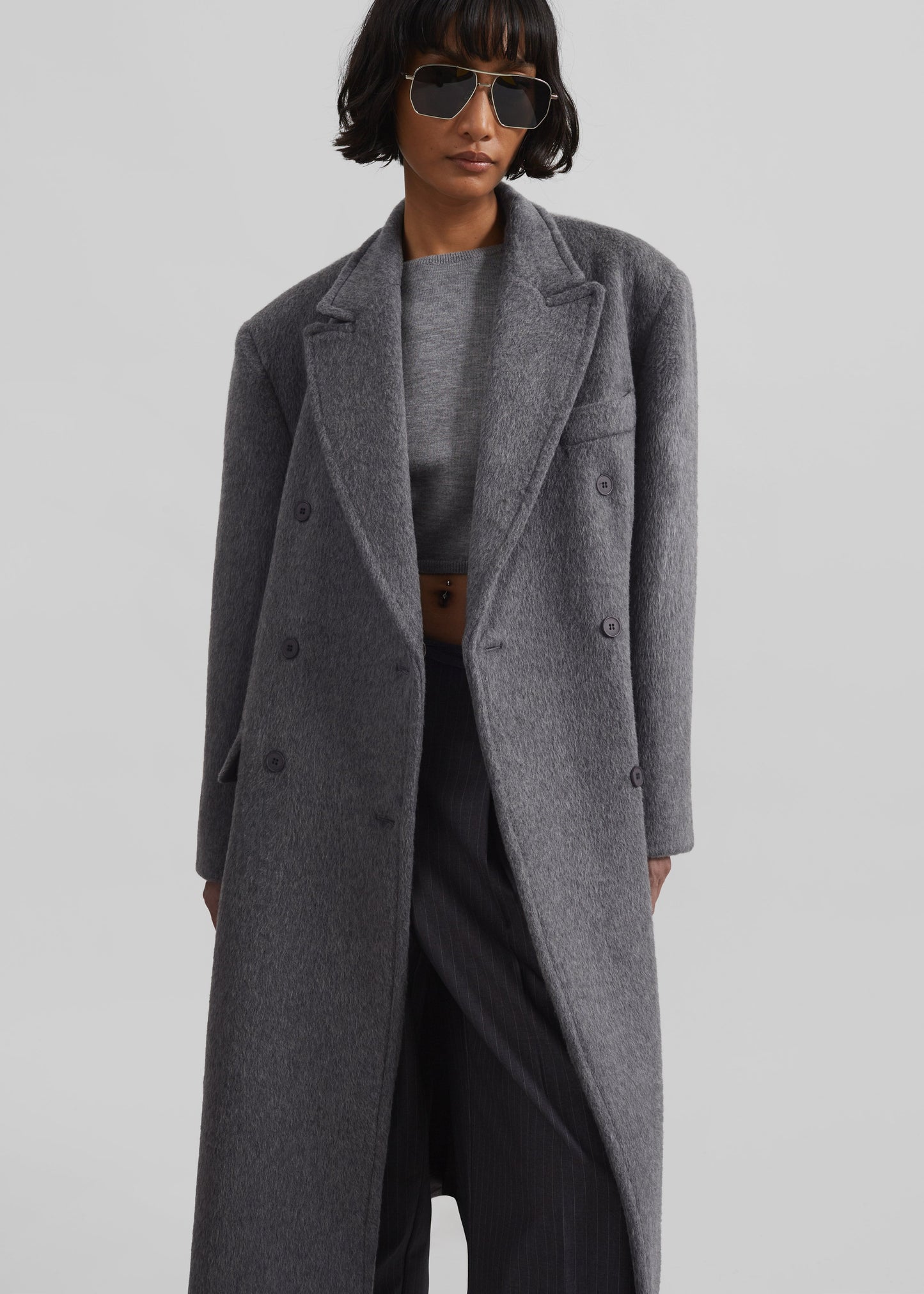 Jordan Wool Coat - Grey