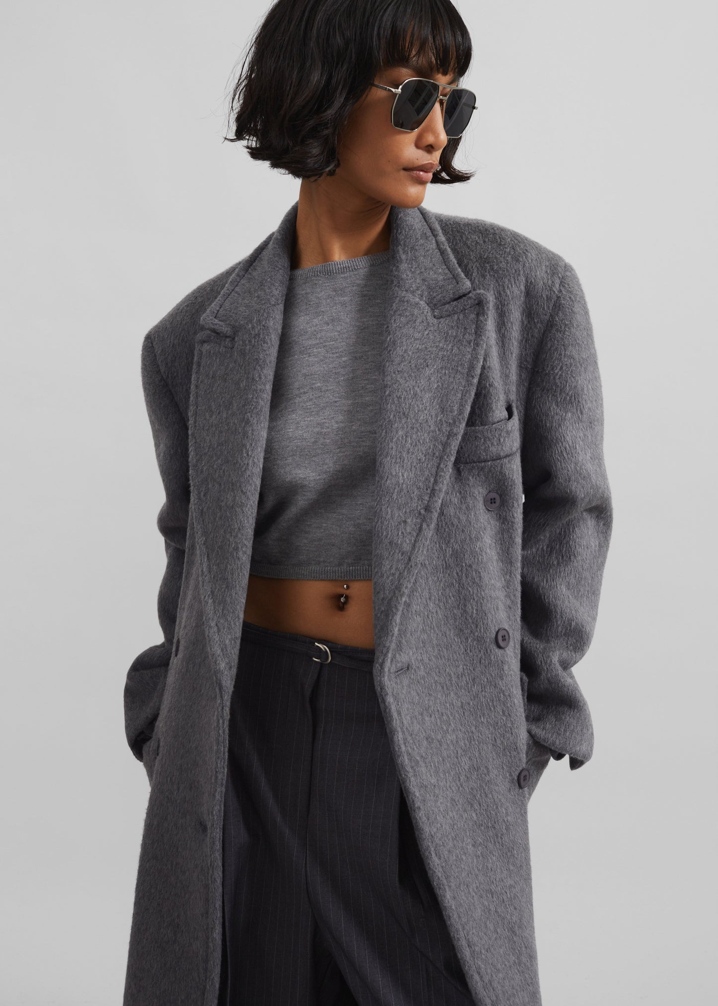 Jordan Wool Coat - Grey