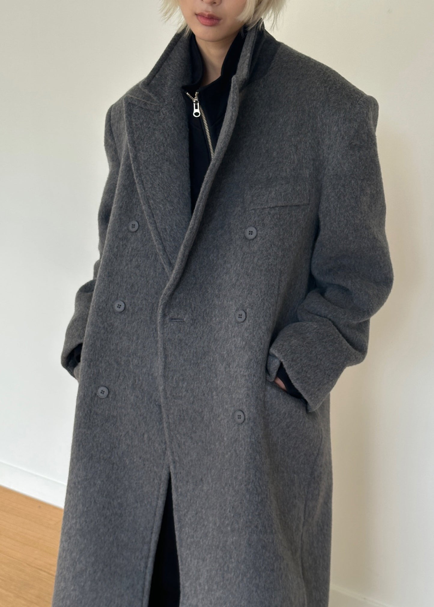 Jordan Wool Coat - Grey