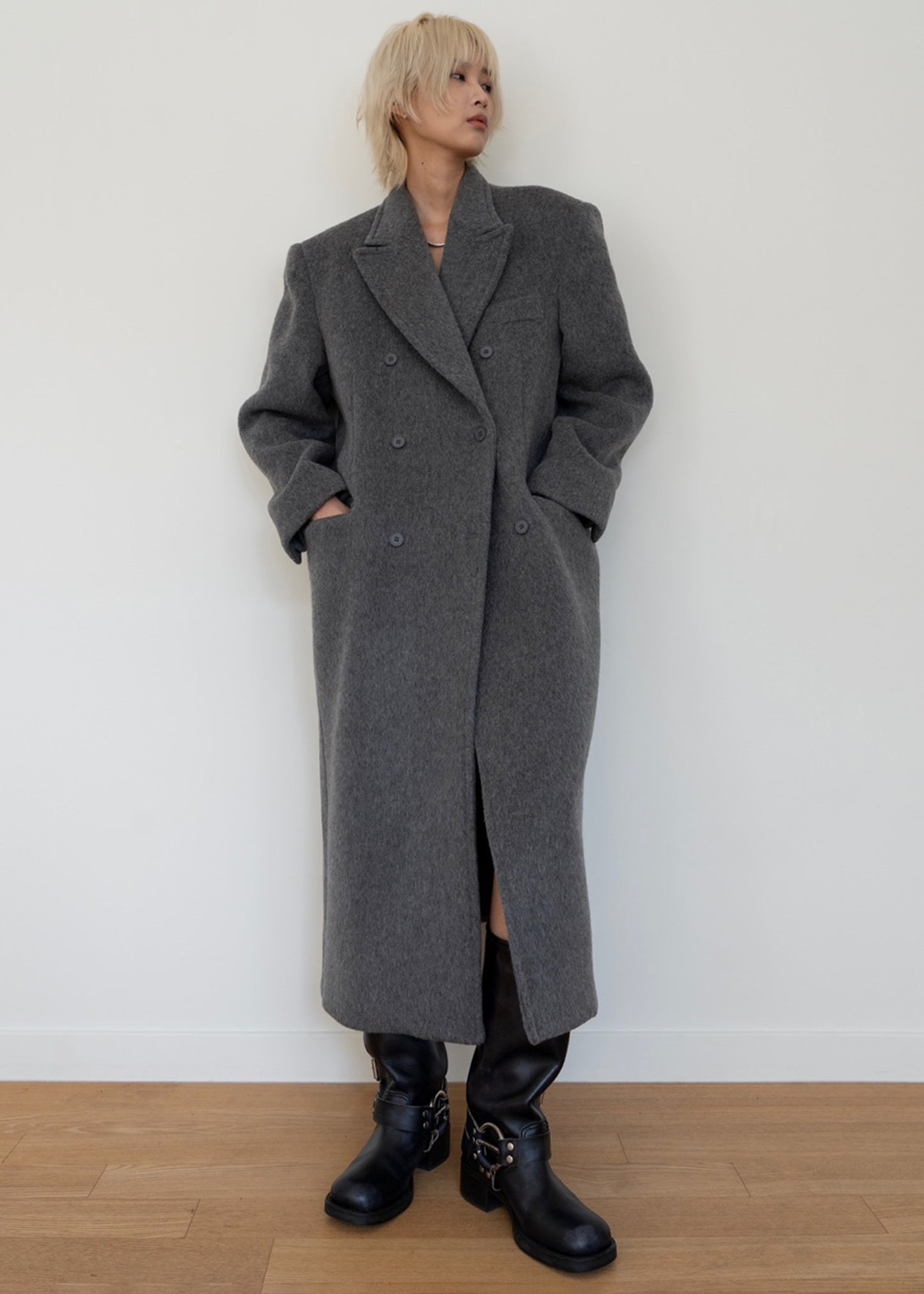 Jordan Wool Coat - Grey