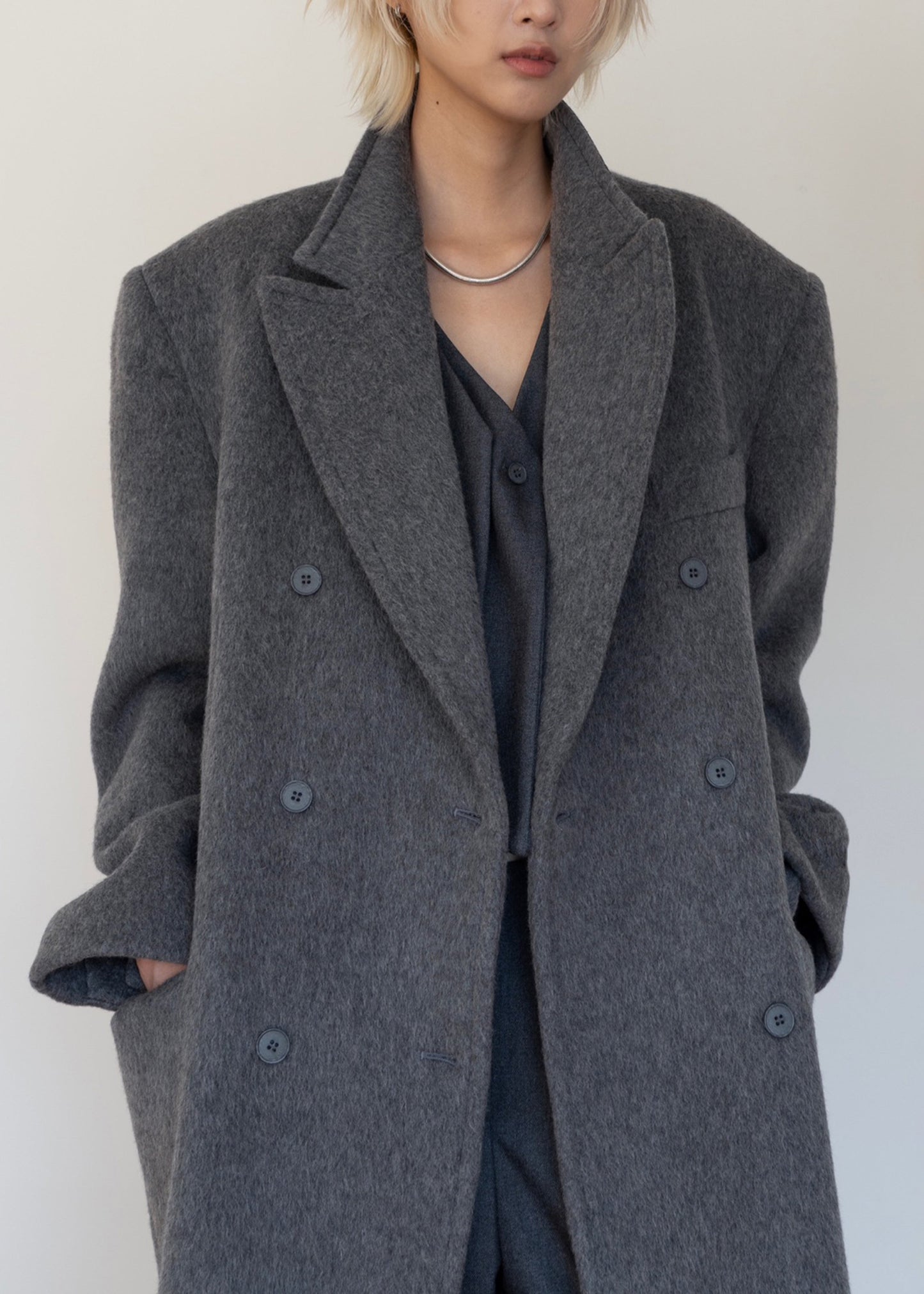 Jordan Wool Coat - Grey