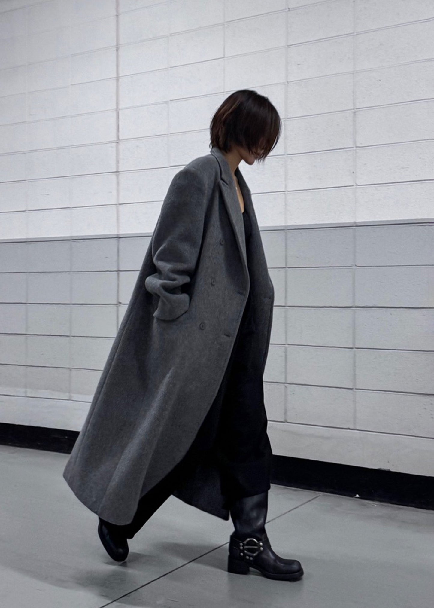 Jordan Wool Coat - Grey