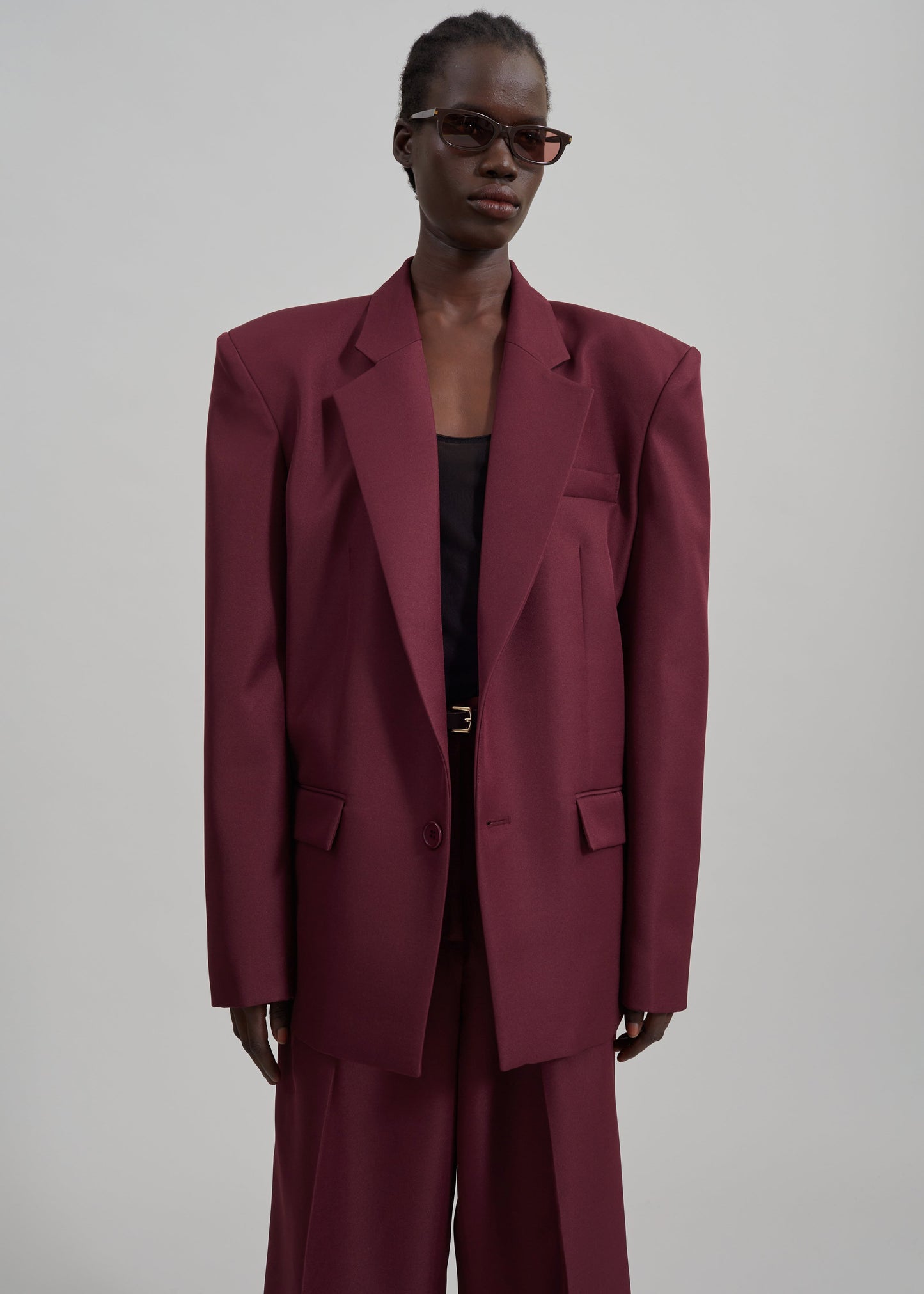 Jun Blazer - Burgundy