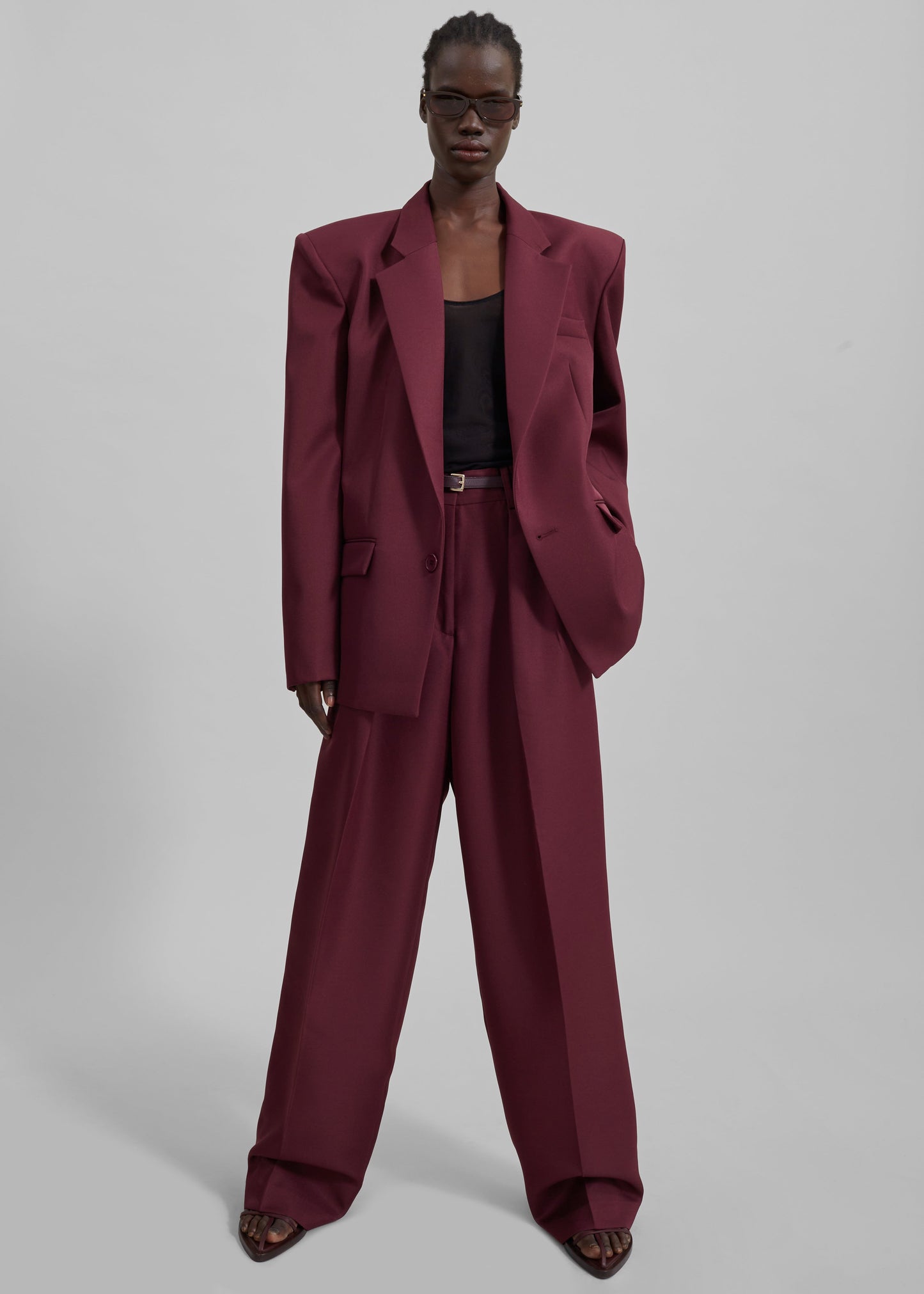 Jun Blazer - Burgundy