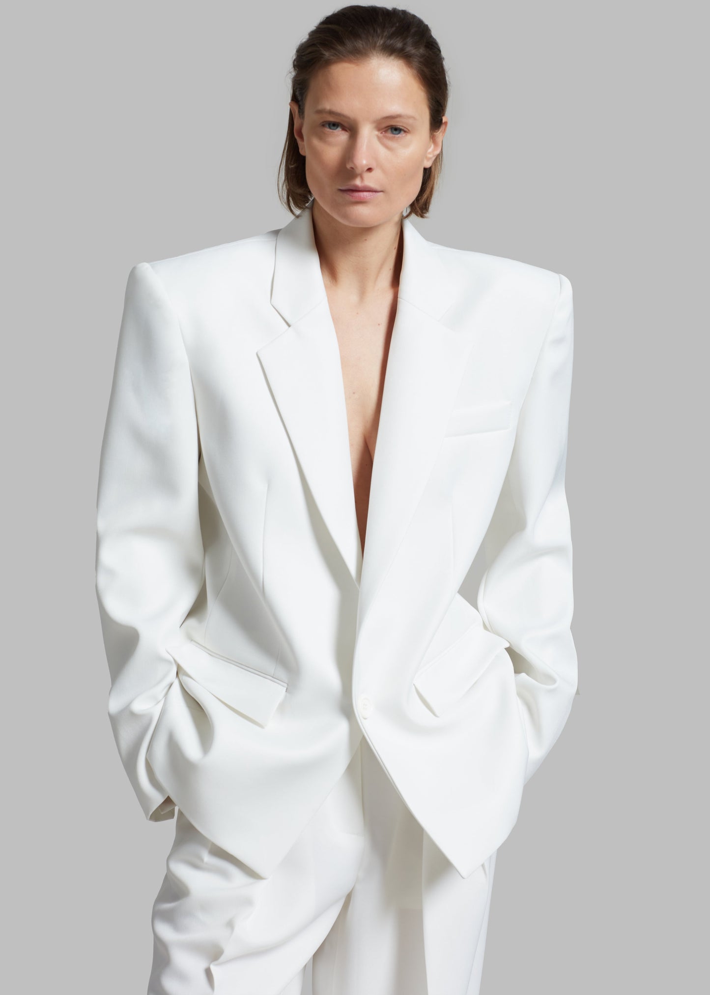 Jun Blazer - White