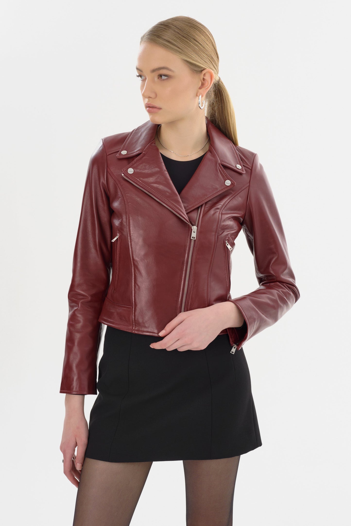 KELSEY | Leather Biker Jacket