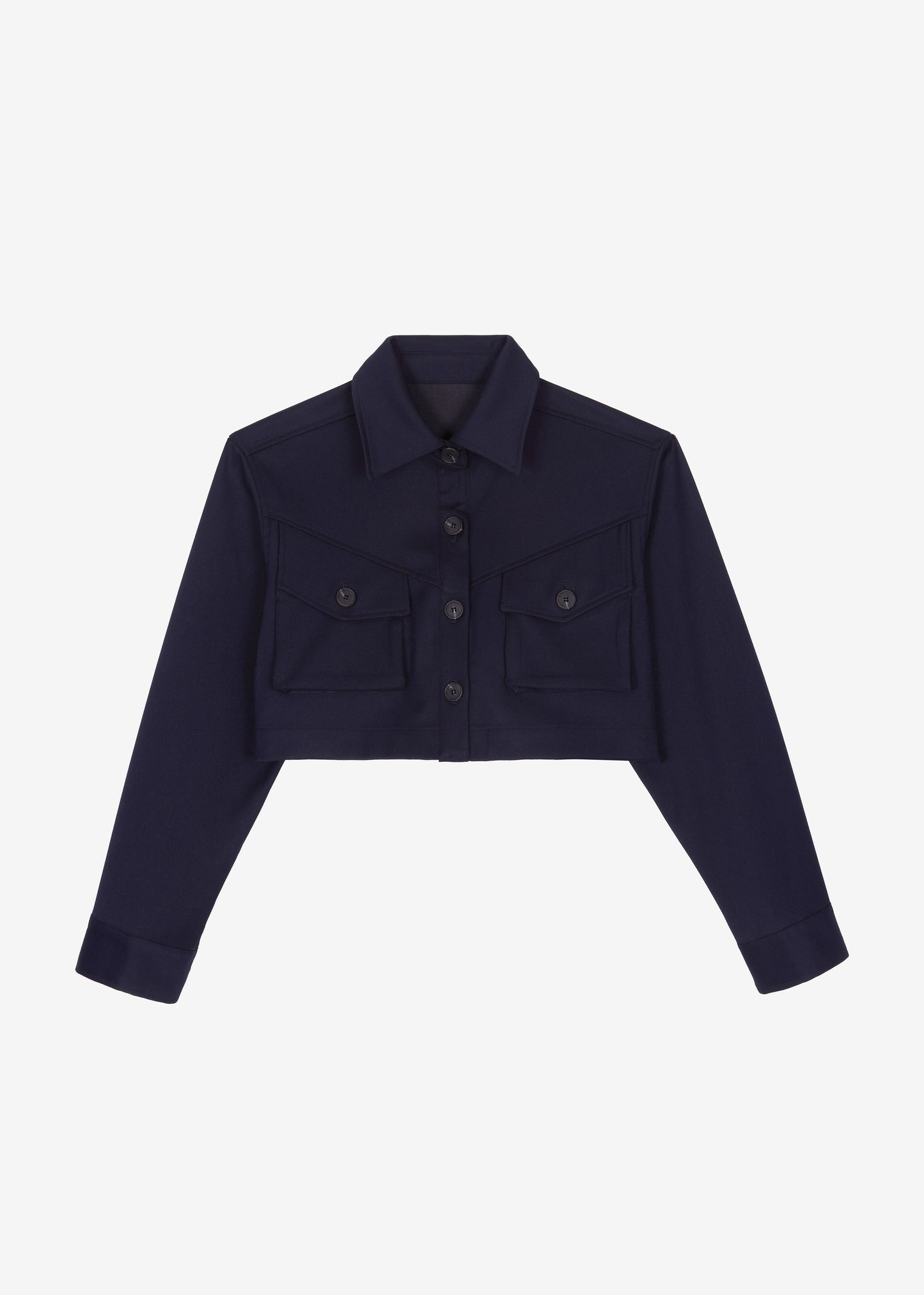 Kiora Cropped Jacket - Navy