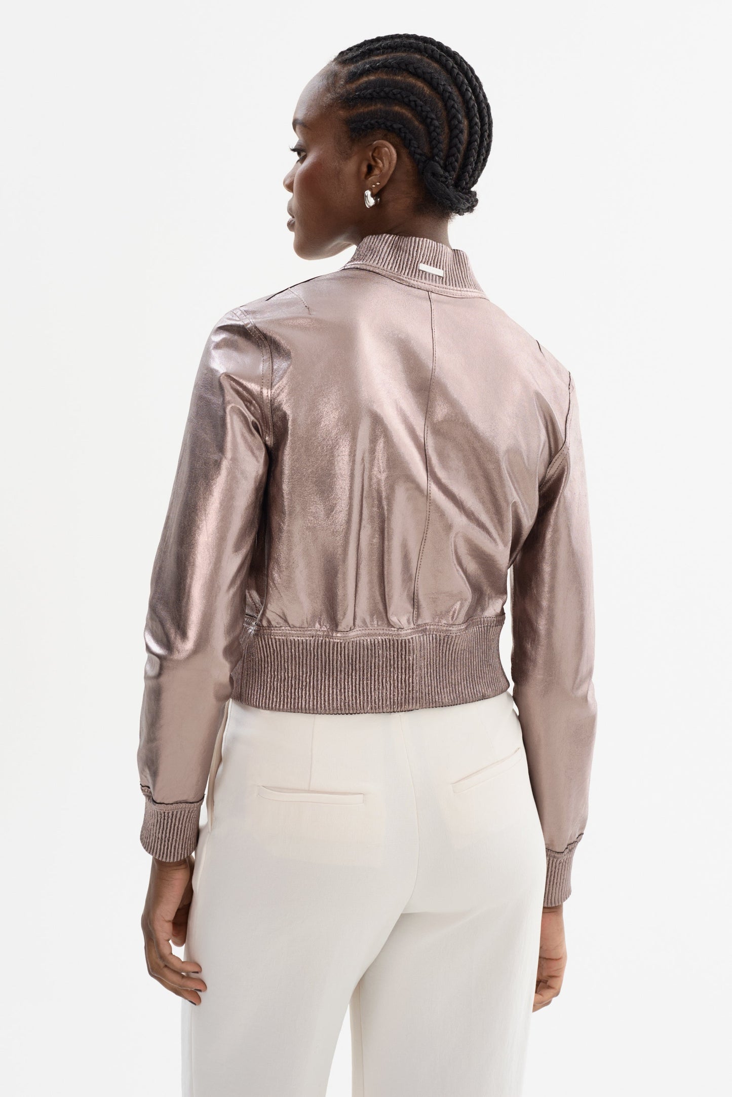 KORDELLA | Reversible Leather Bomber Jacket