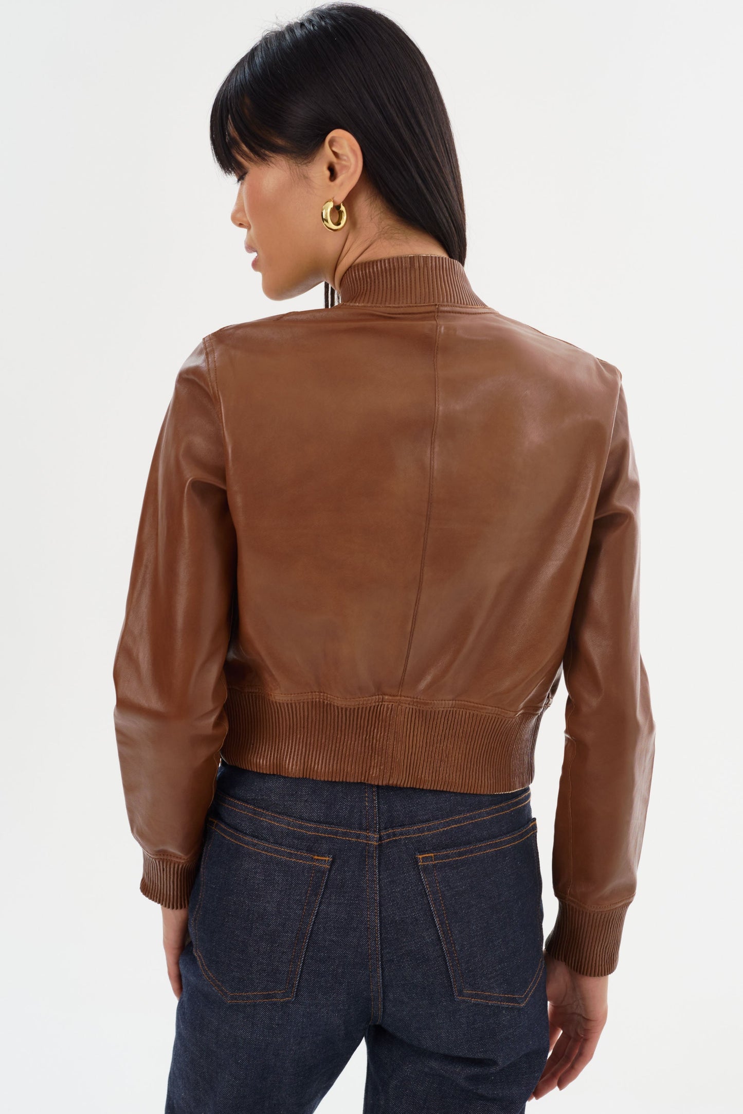 KORDELLA | Reversible Leather Bomber Jacket