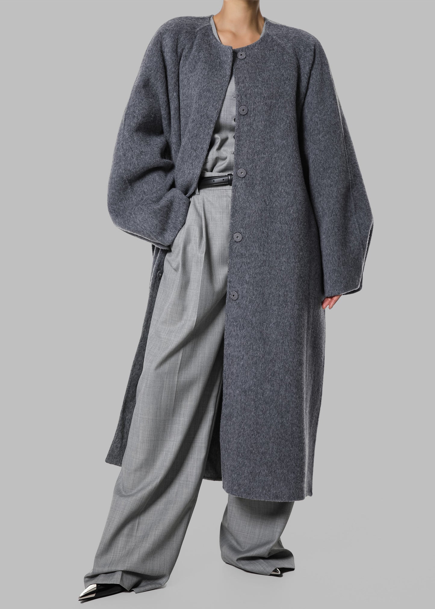 Leon Wool Coat - Grey