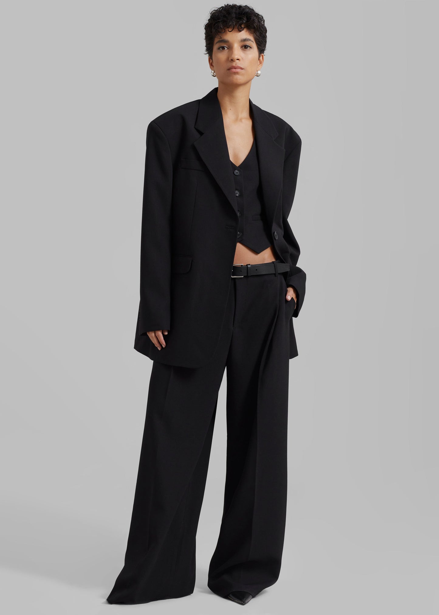 Lillian Oversized Blazer - Black