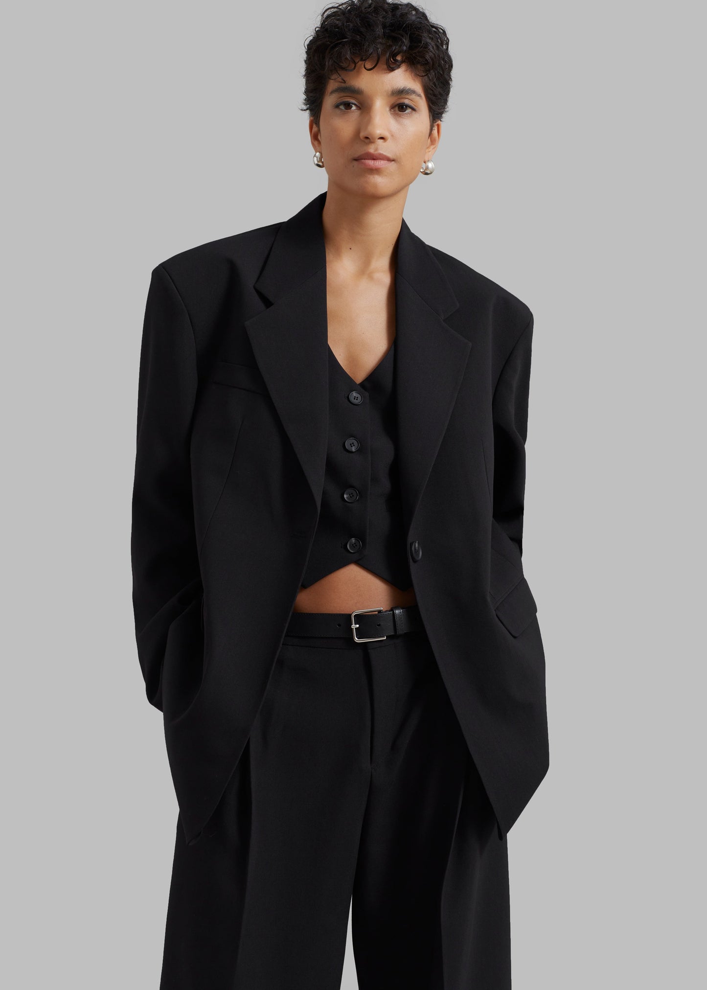 Lillian Oversized Blazer - Black