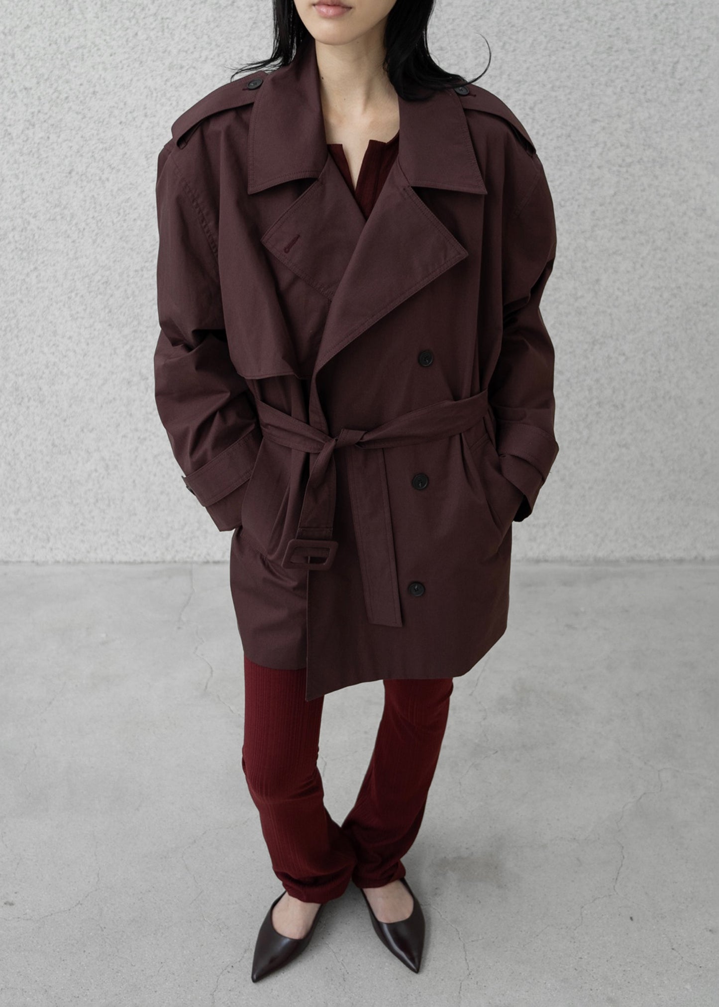 Lisburn Short Trench - Burgundy