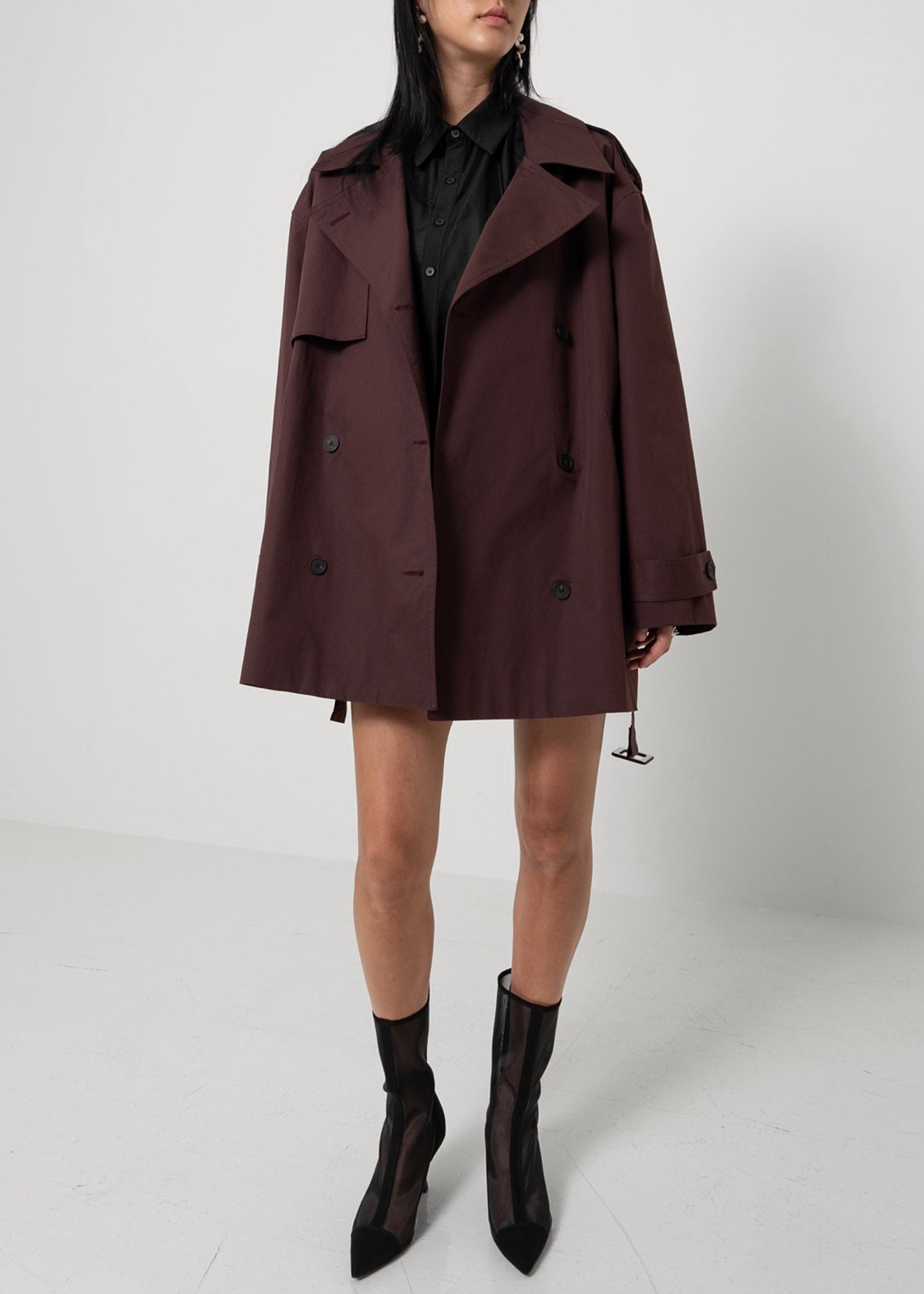 Lisburn Short Trench - Burgundy