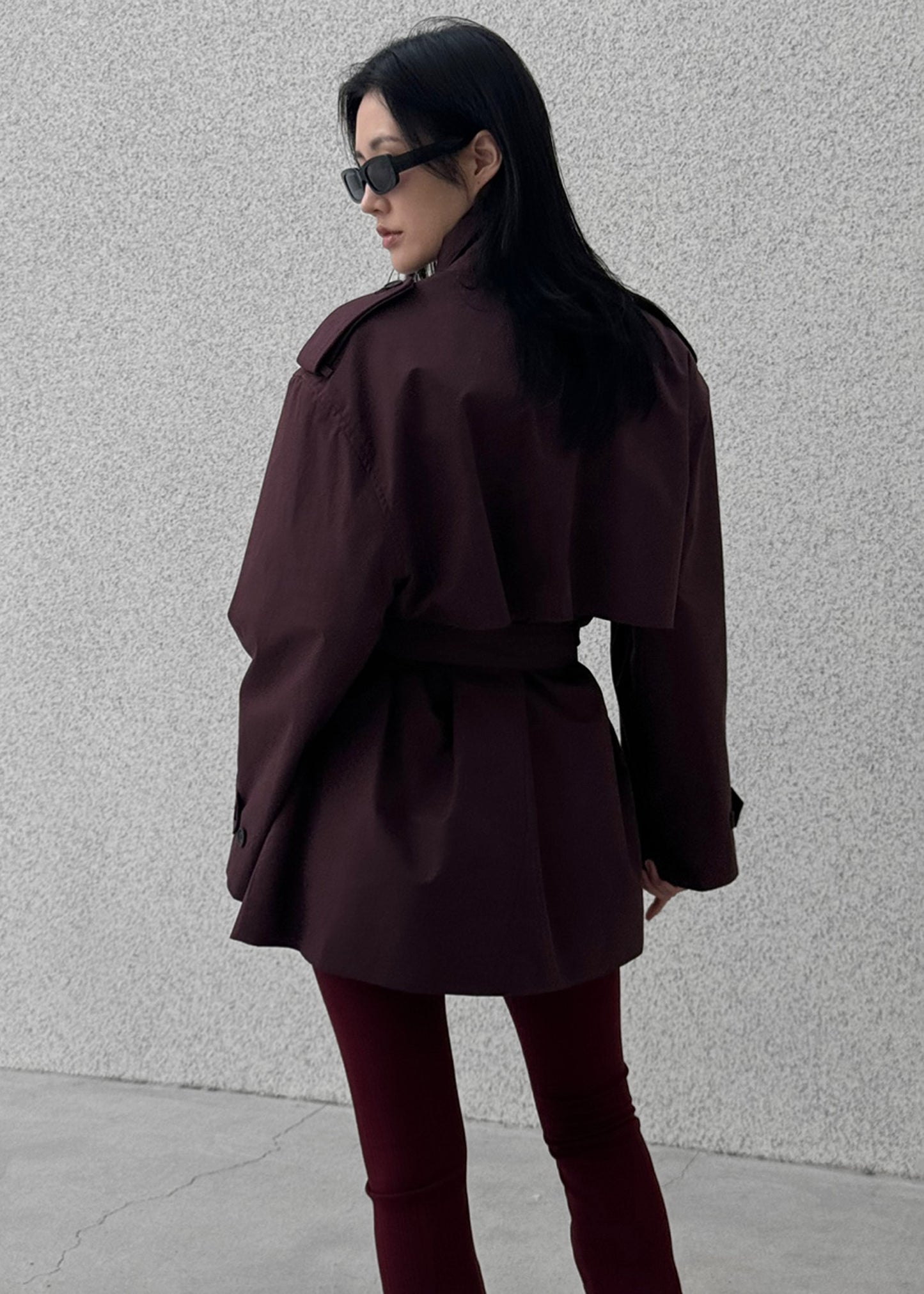 Lisburn Short Trench - Burgundy