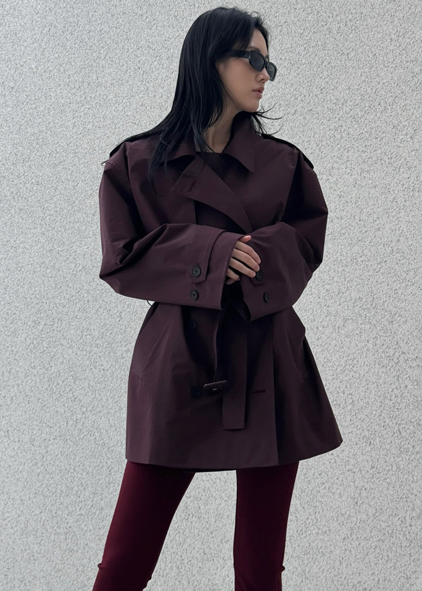 Lisburn Short Trench - Burgundy