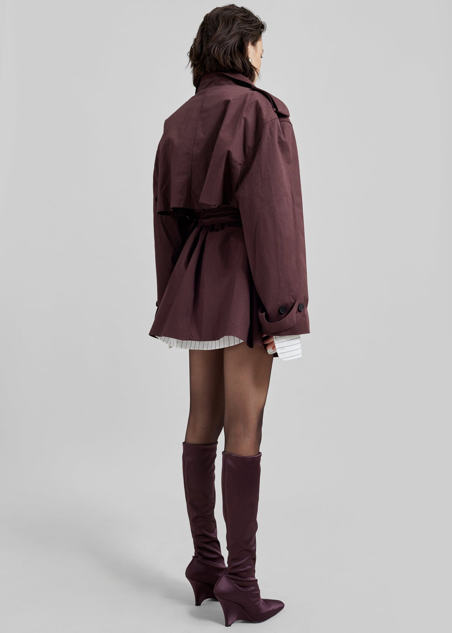 Lisburn Short Trench - Burgundy