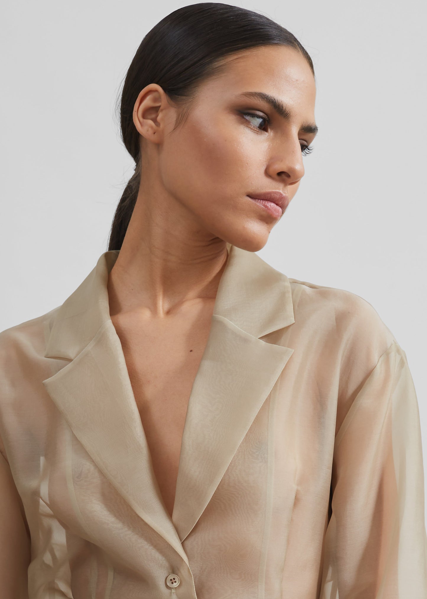 Lise Sheer Blazer - Desert Sand