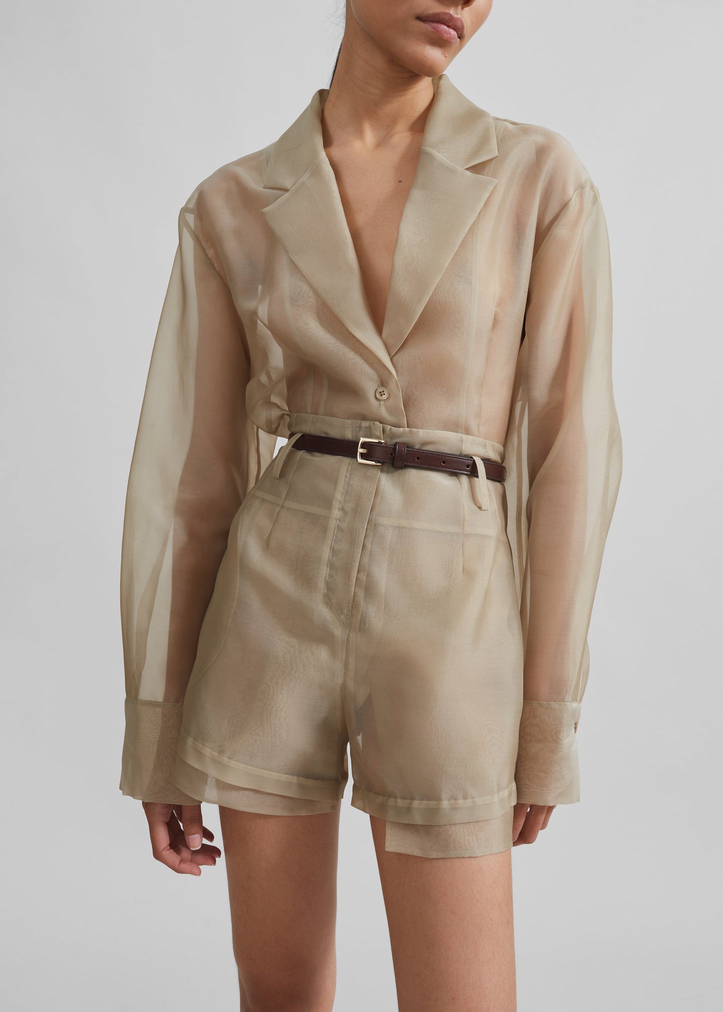 Lise Sheer Blazer - Desert Sand