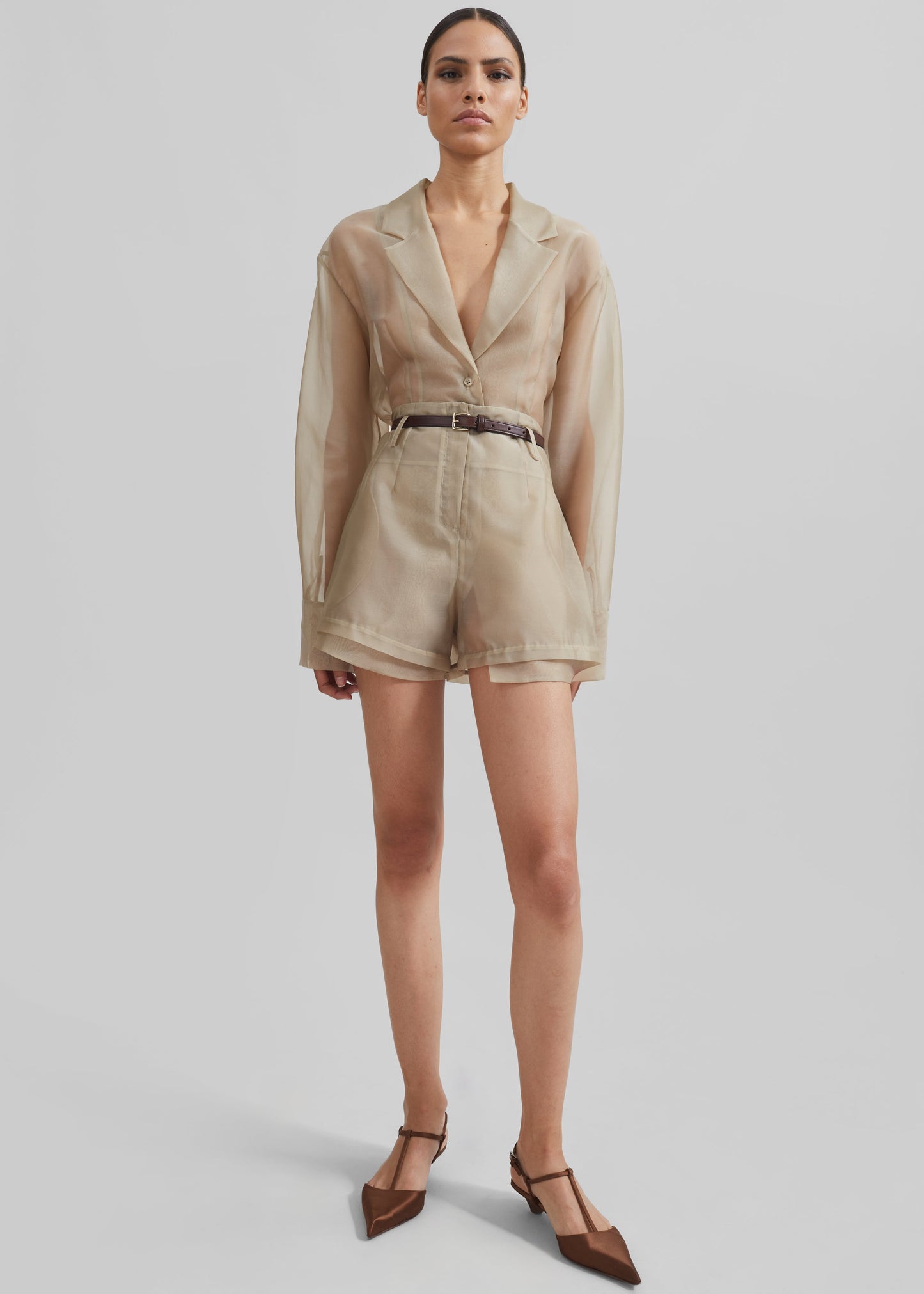 Lise Sheer Blazer - Desert Sand