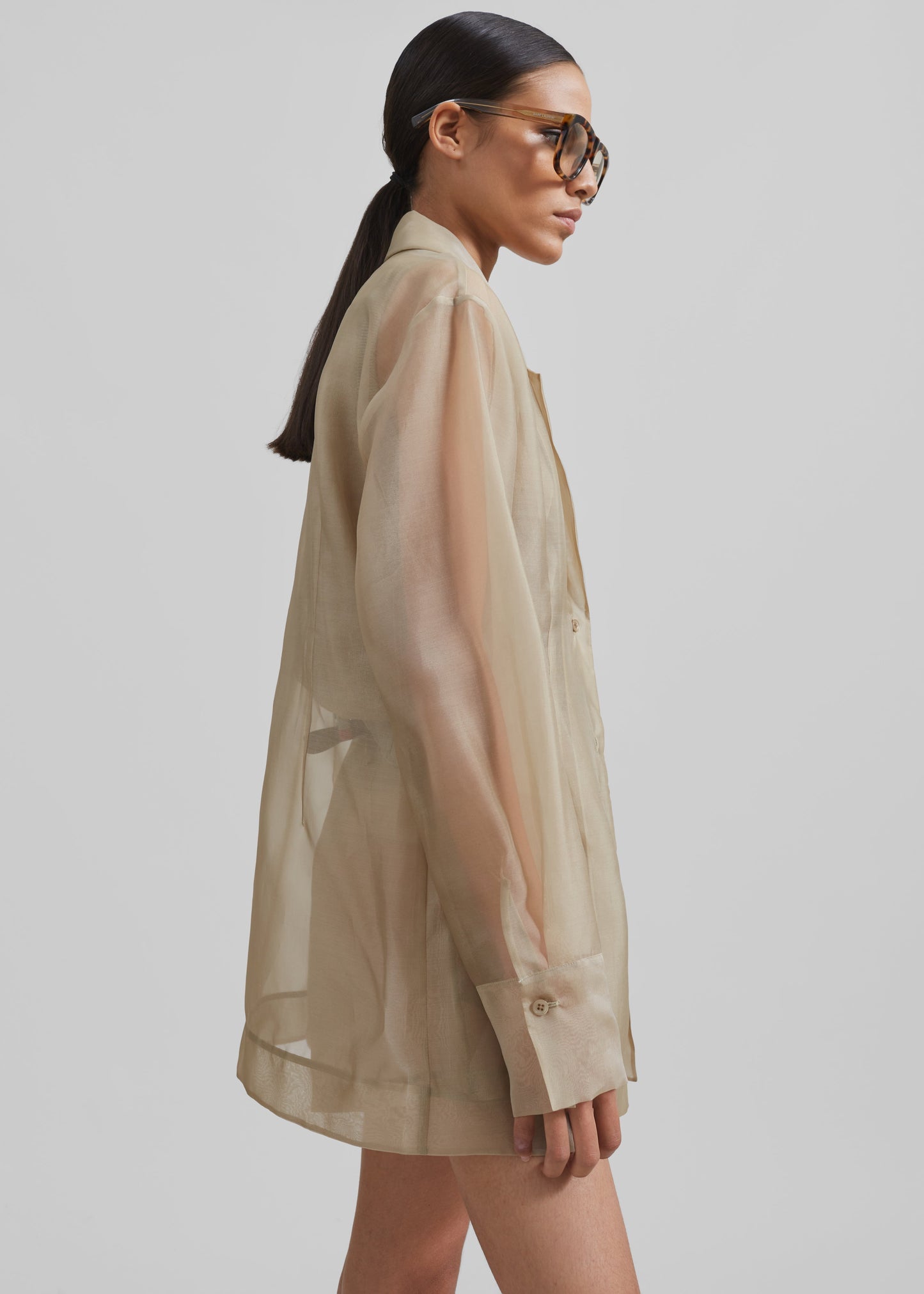 Lise Sheer Blazer - Desert Sand