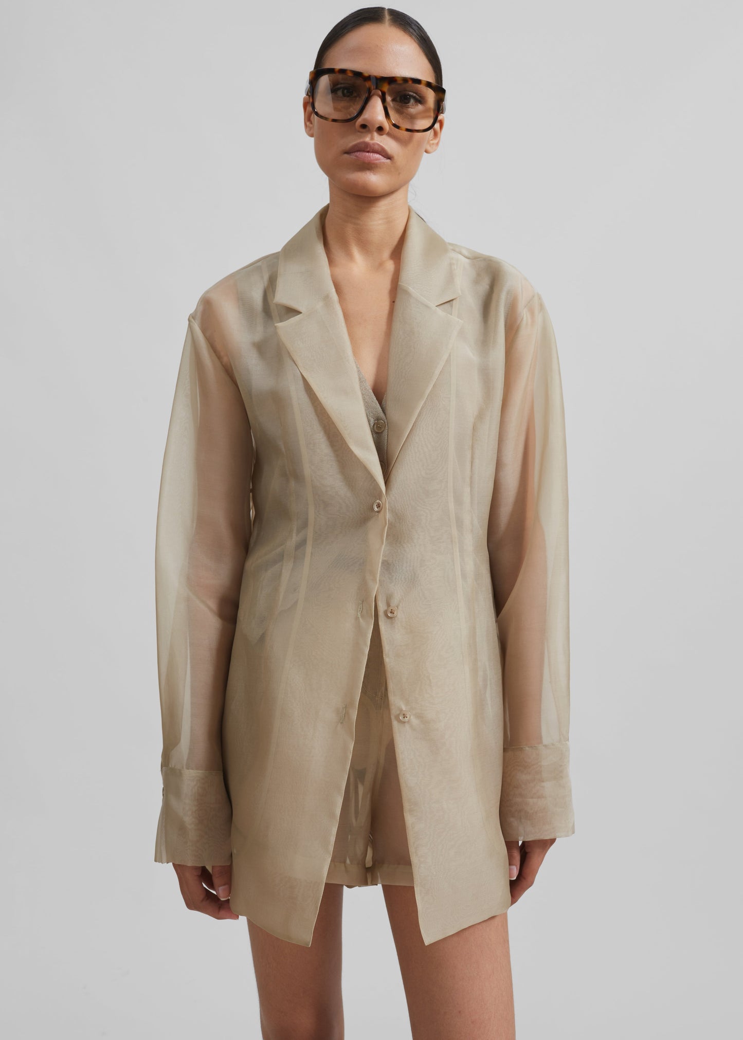 Lise Sheer Blazer - Desert Sand