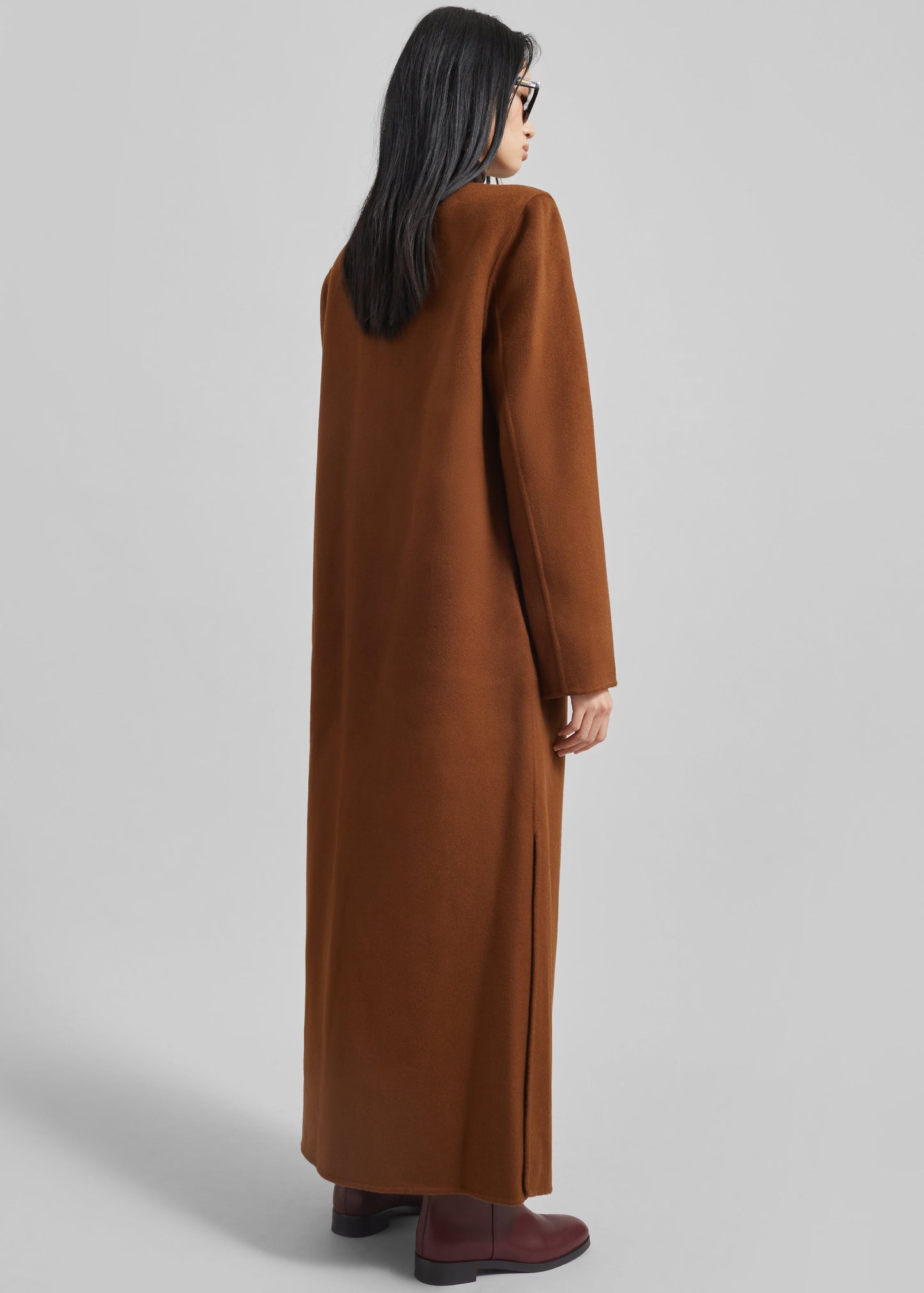 Loulou Studio Martil Long Coat - Wood