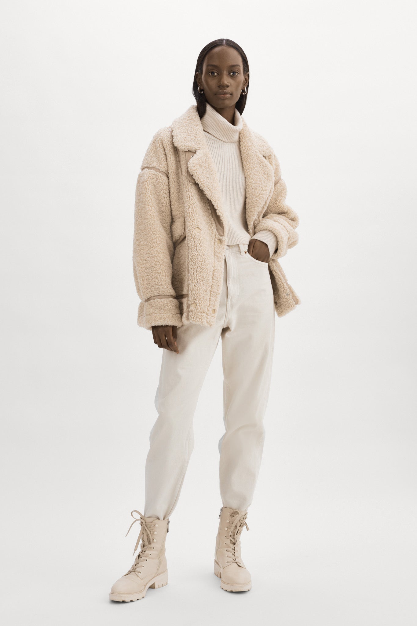 BADU | Oversized Faux Shearling Jacket