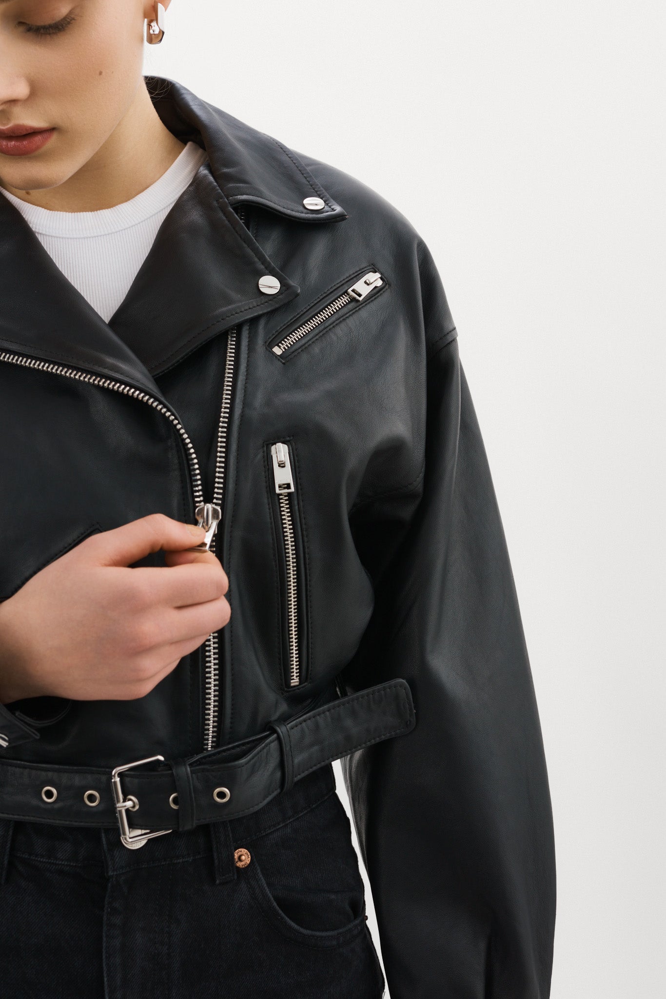 DYLAN | 80's Leather Biker Jacket