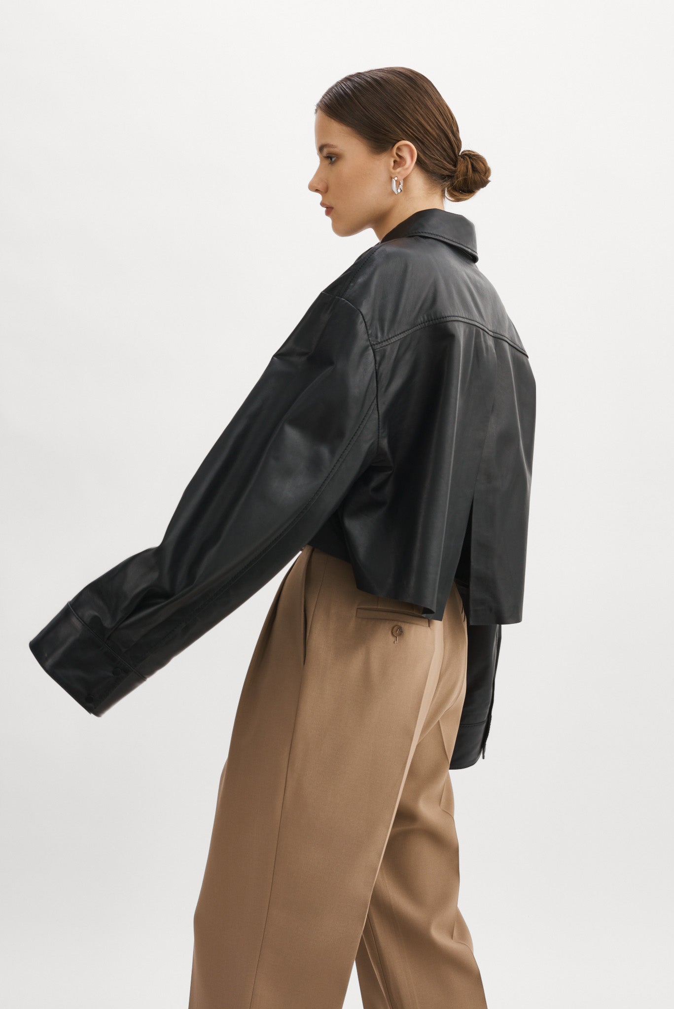 ELDA | Leather Oversized Shirt