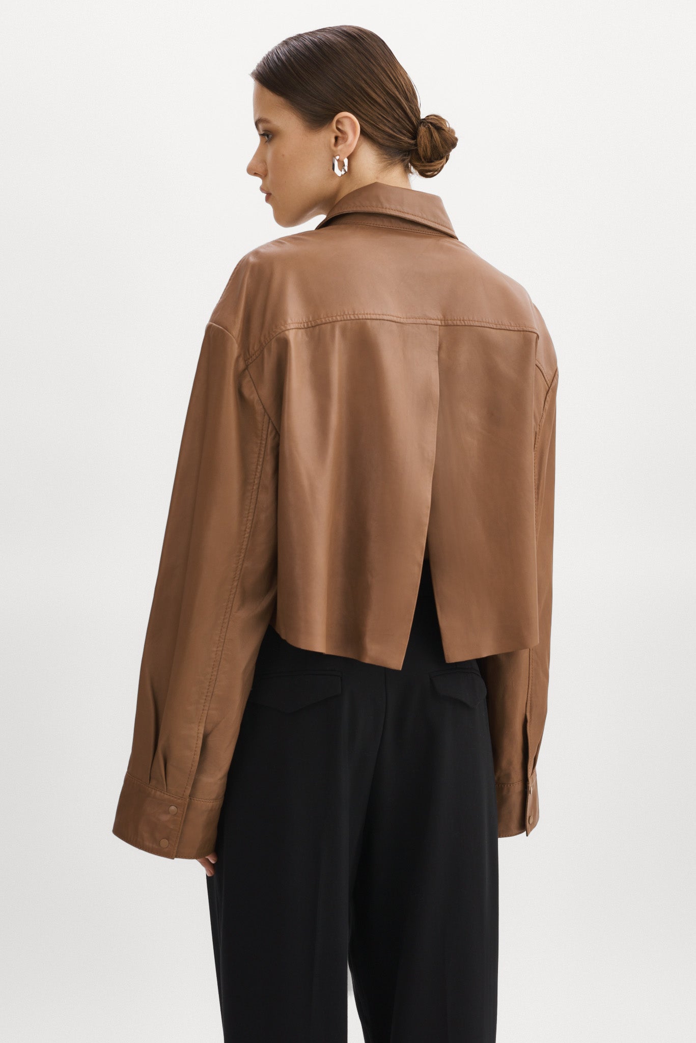 ELDA | Leather Oversized Shirt