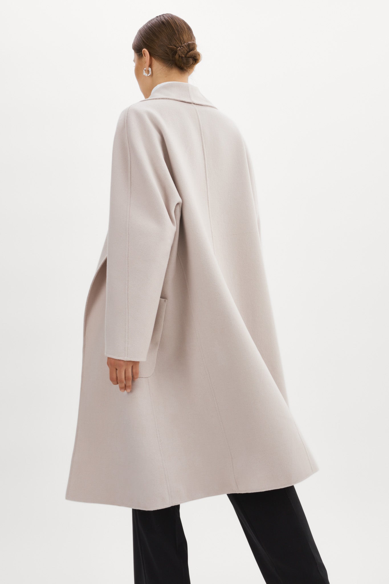 THARA | Shawl Collar Wool Coat