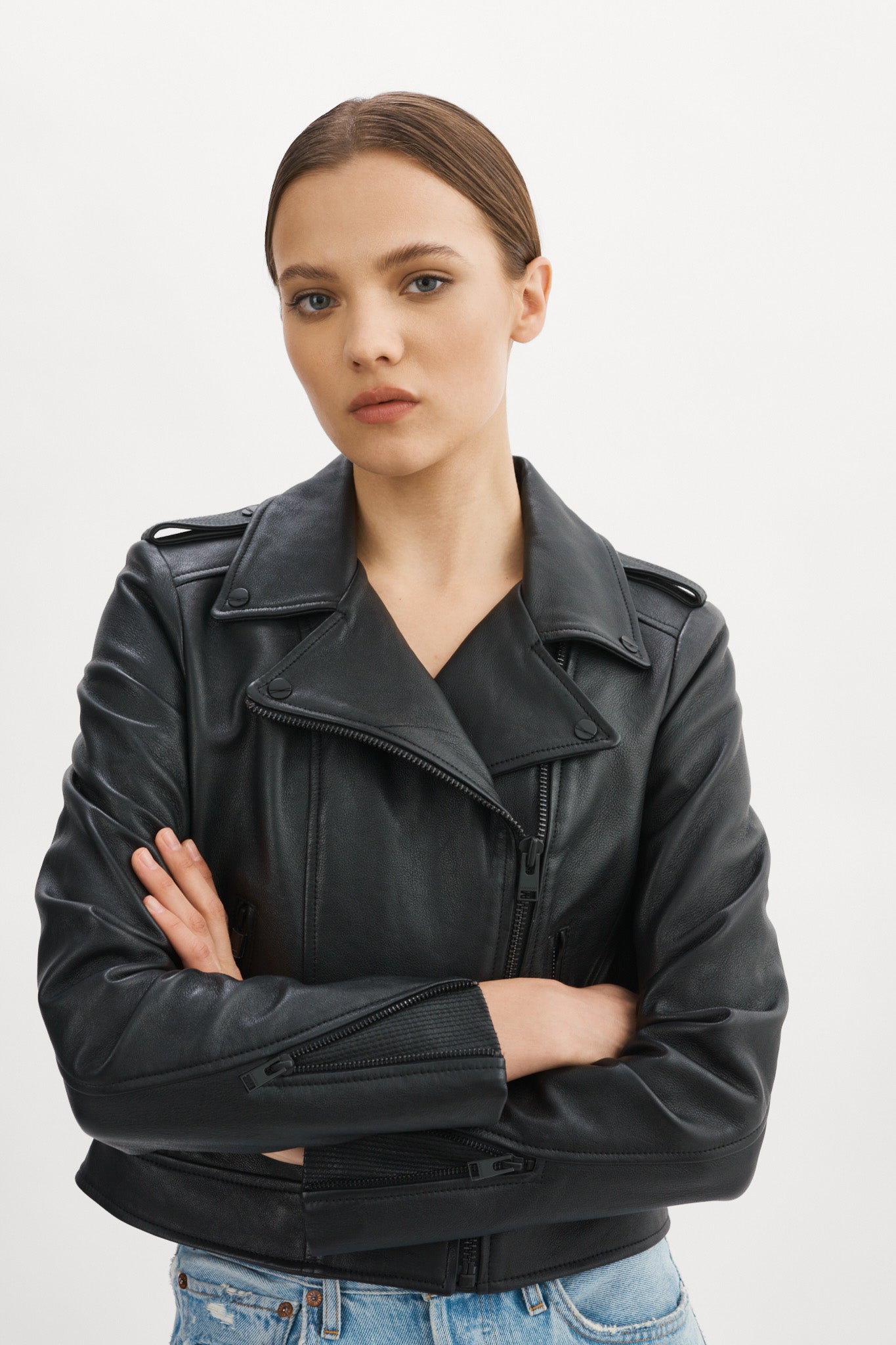 DONNA | Iconic Leather Biker Jacket