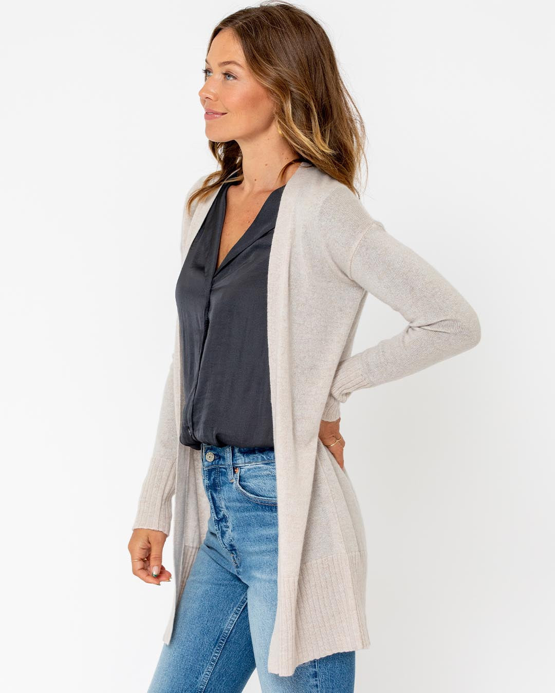 Long Cashmere Cardigan