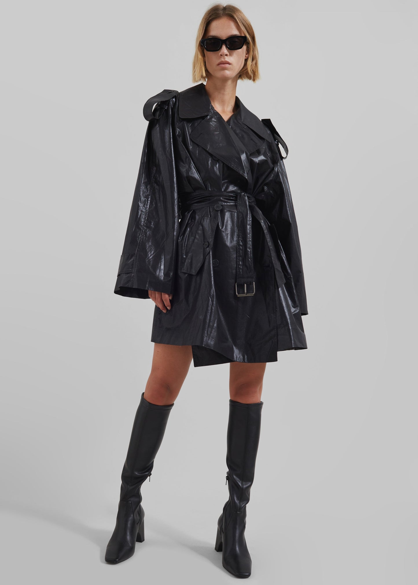 Manila Oversized Trench - Black