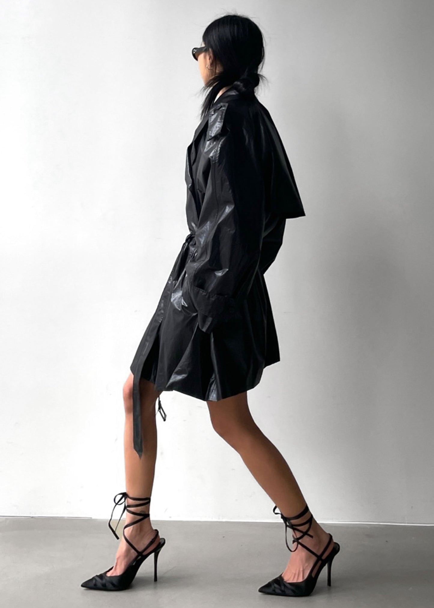 Manila Oversized Trench - Black