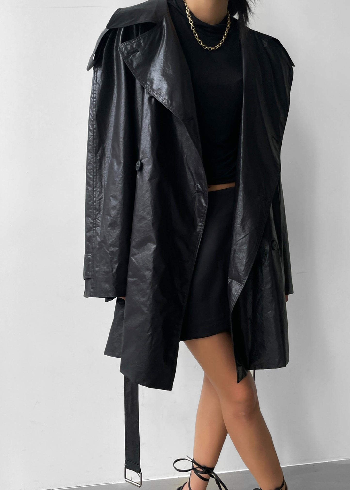 Manila Oversized Trench - Black