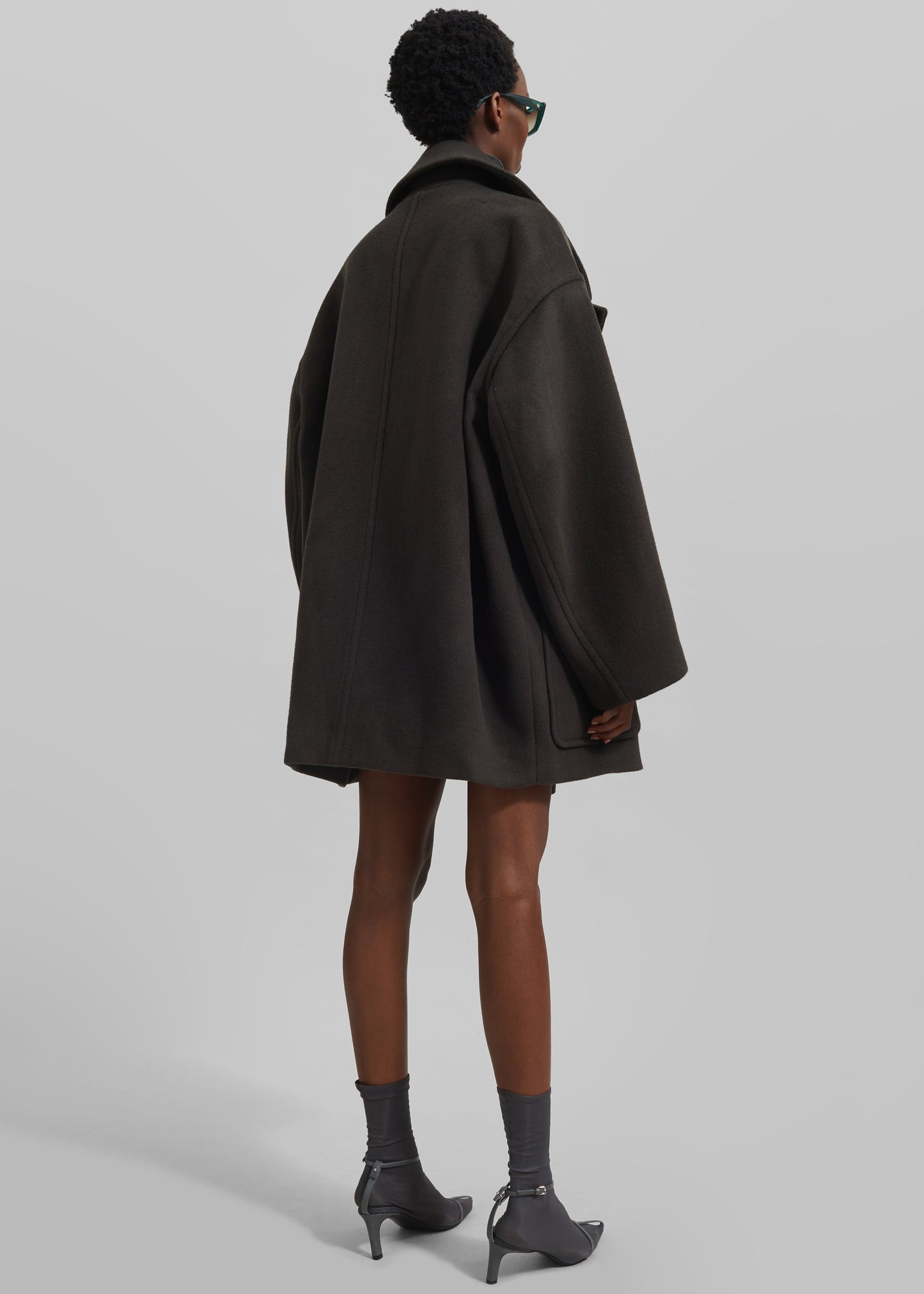 Marian Oversized Peacoat - Khaki