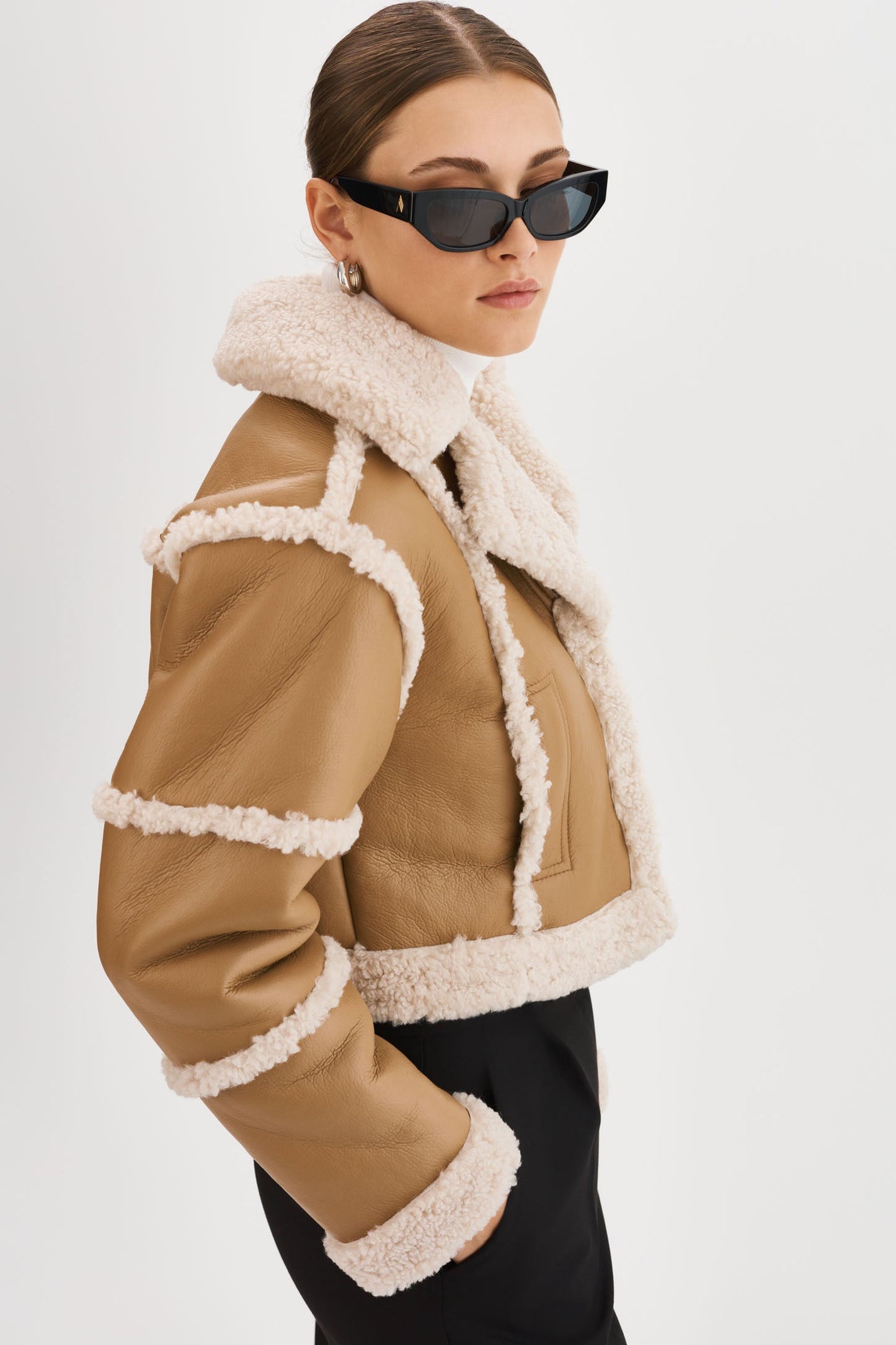 MARIANE | Detachable Faux Shearling Coat