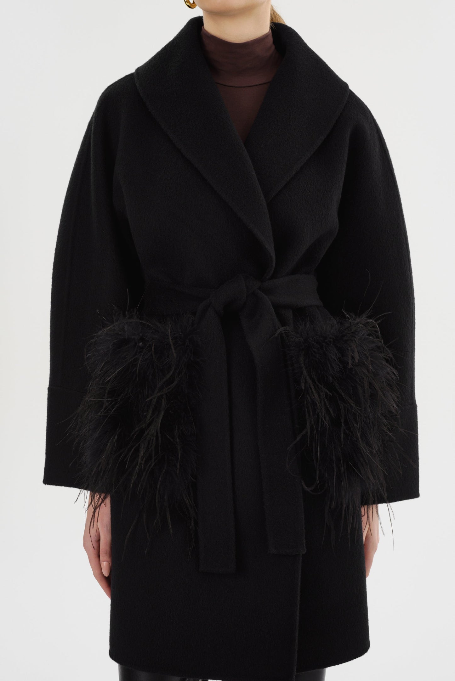 MARIE | Shawl Collar Wool Coat