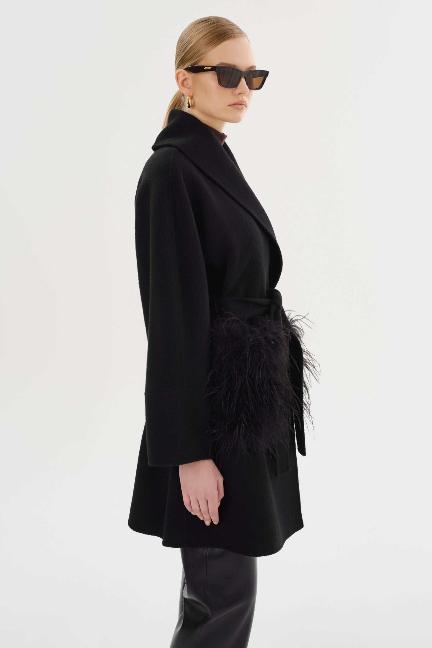 MARIE | Shawl Collar Wool Coat